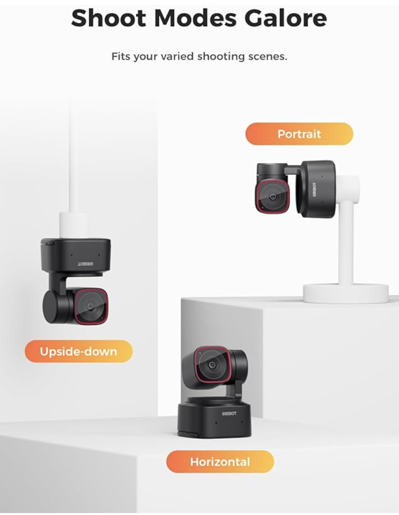 Camera PTZ Webcam Tiny 2 Lite 4k - OBSBOT - Av Supply