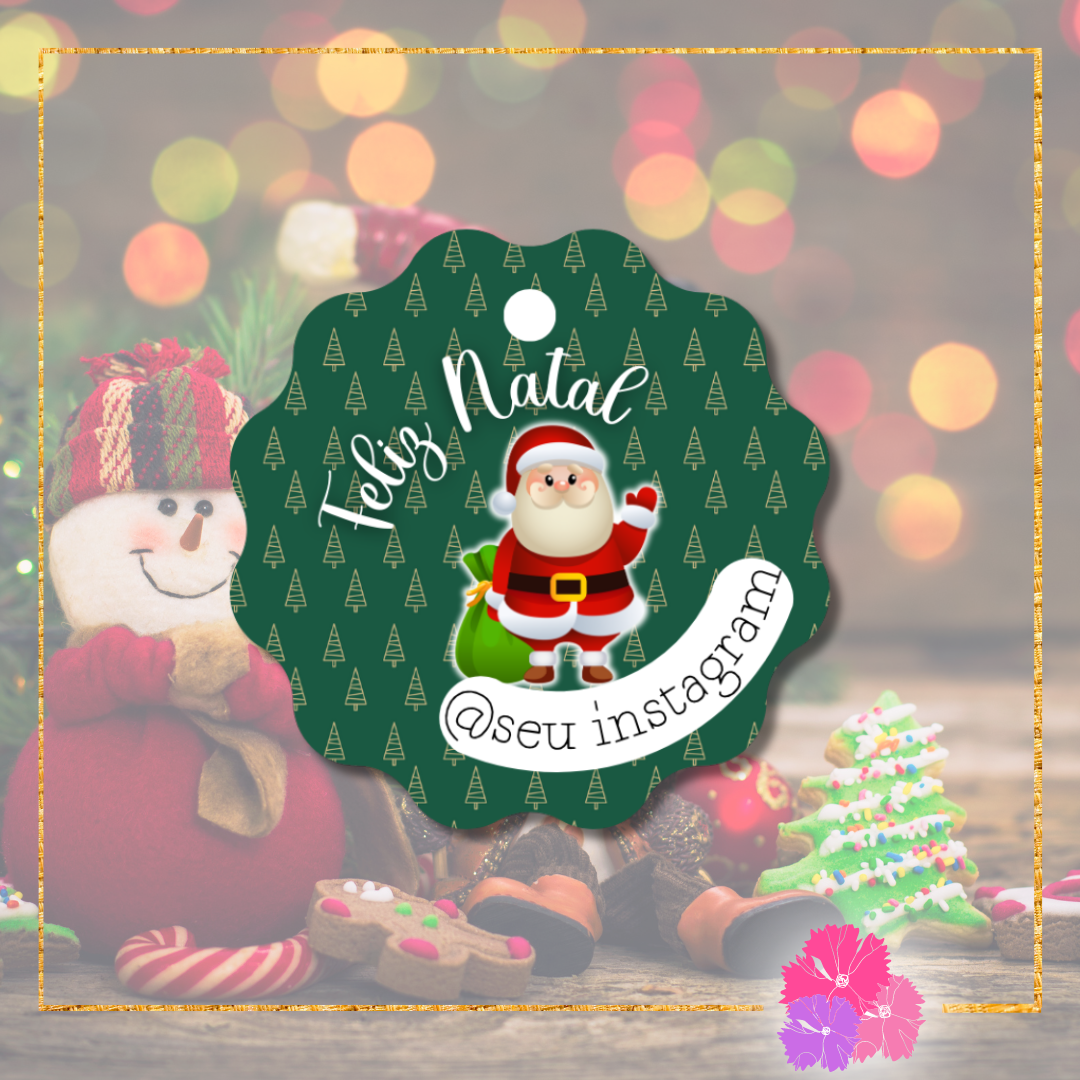 50 Mini Tags de Natal Ho Ho Ho, Tag para encomenda, Etiqueta de Natal -  Mimi Design Criativo