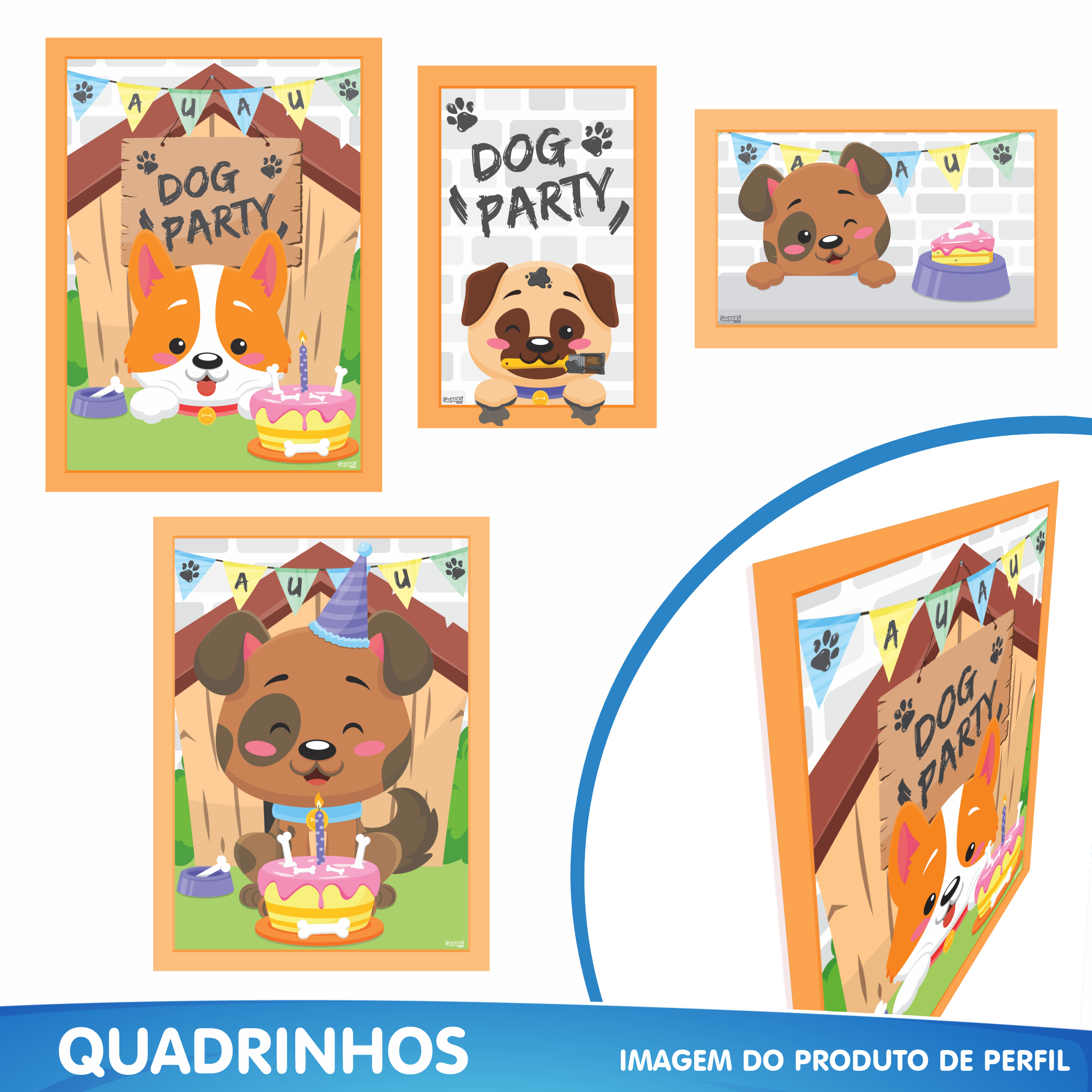 Kit Festa Decoração Cachorro Festa Aniversário Dog 40 Itens - Rivfestas ...
