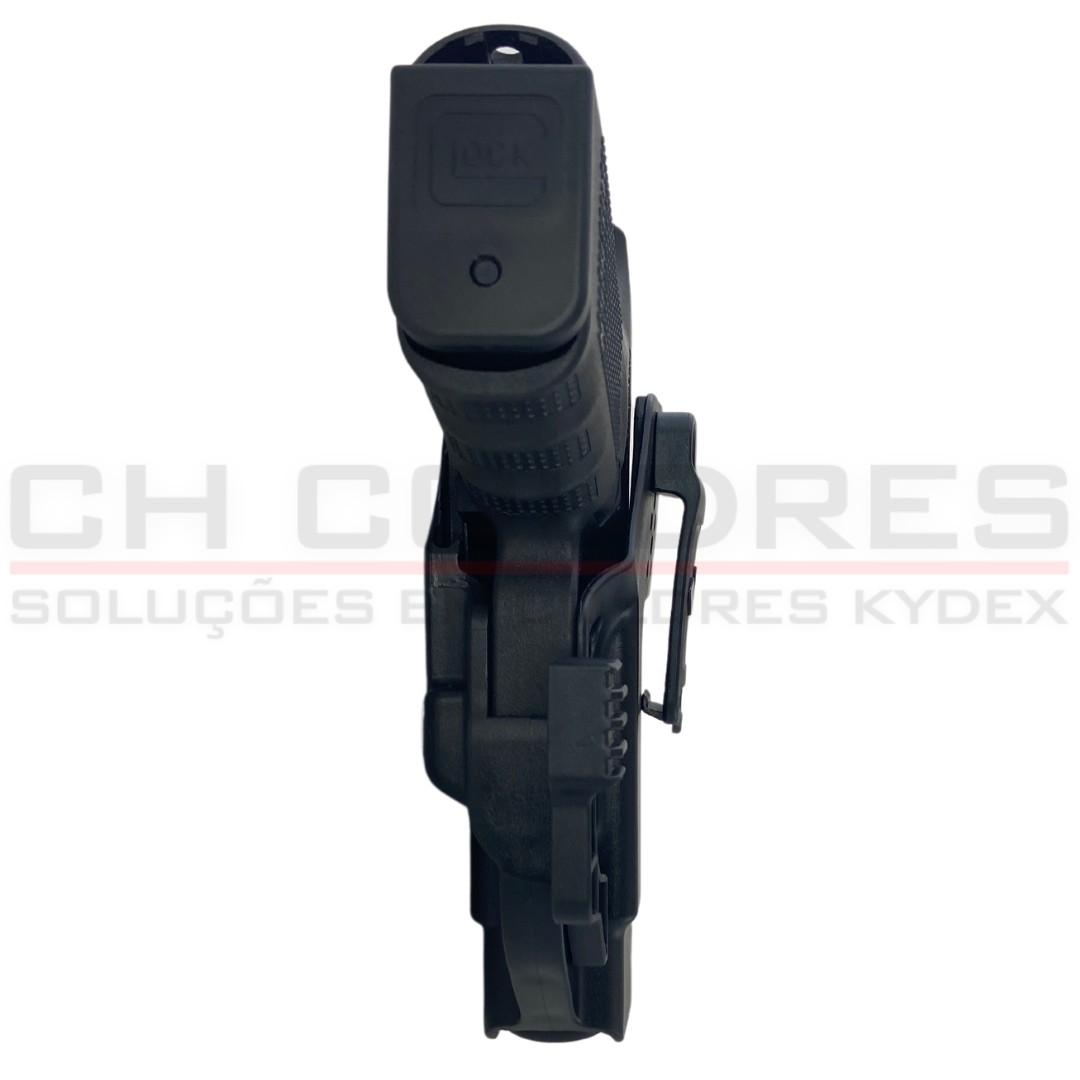 COLDRE HÍBRIDO - ORPAZ - EVO - GLOCK G43X MOS C/ TRILHO - PASSIVE