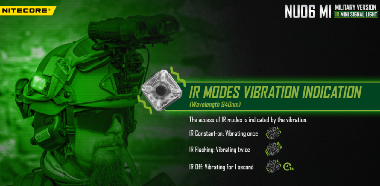 NITECORE NU06 MI 4 Sorgenti Luminose IR Infrarossi Tattici - Foto 3