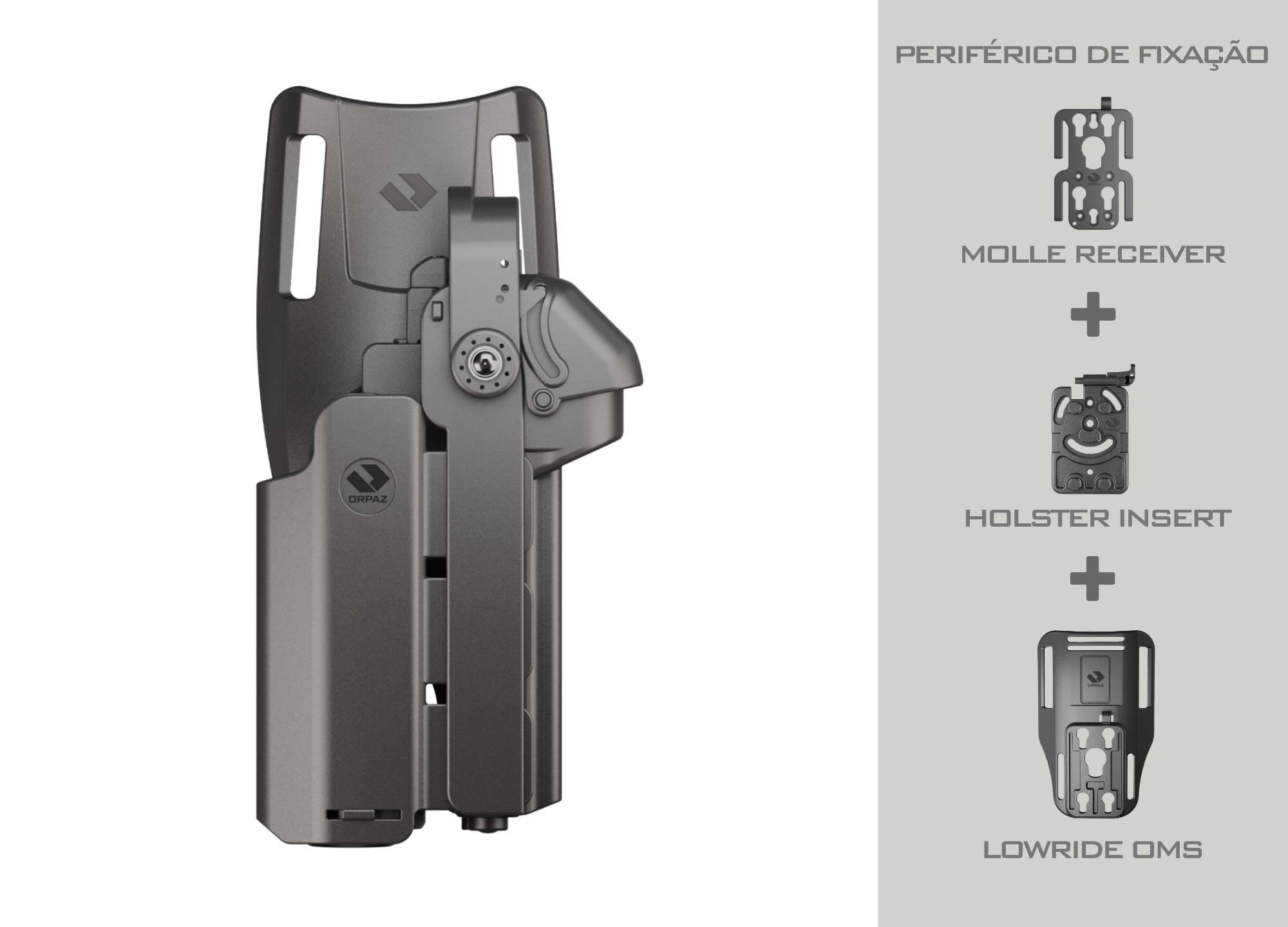 ORVaR NOVO COLDRE OWB - ORPAZ T40X PRO - AREX ZERO | LANTERNA ROBUSTA