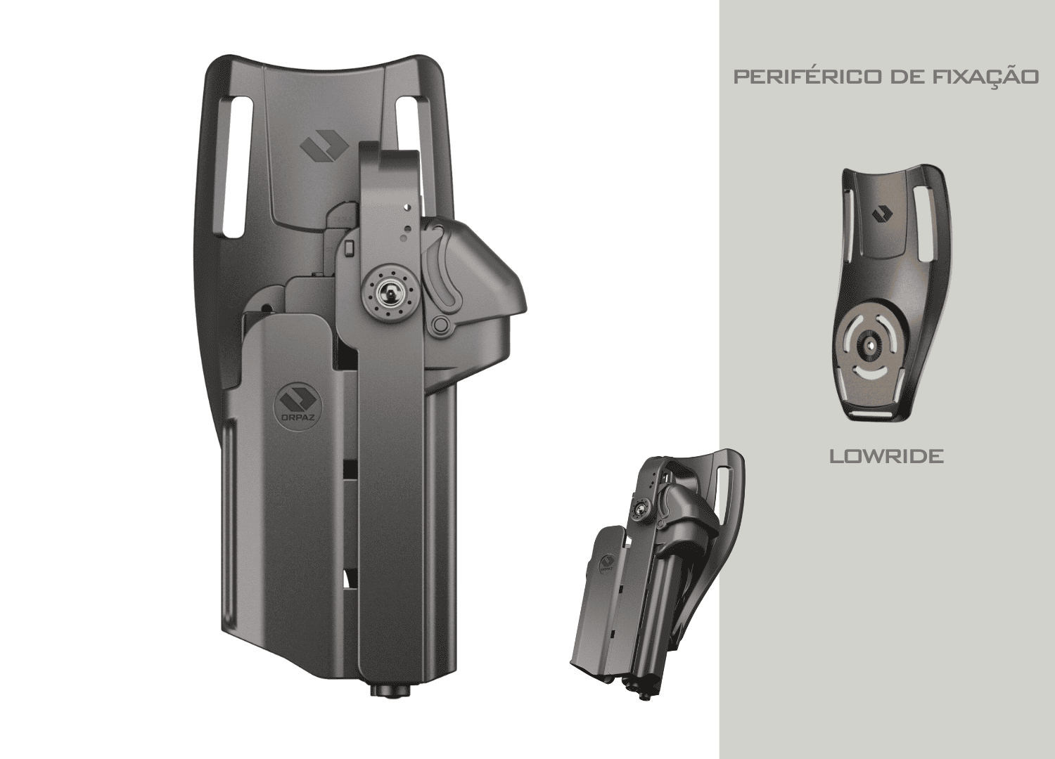 COLDRE OWB - ORPAZ T40 PRO - ZIGANA PX-9 | LANTERNA COMPACTA - CH