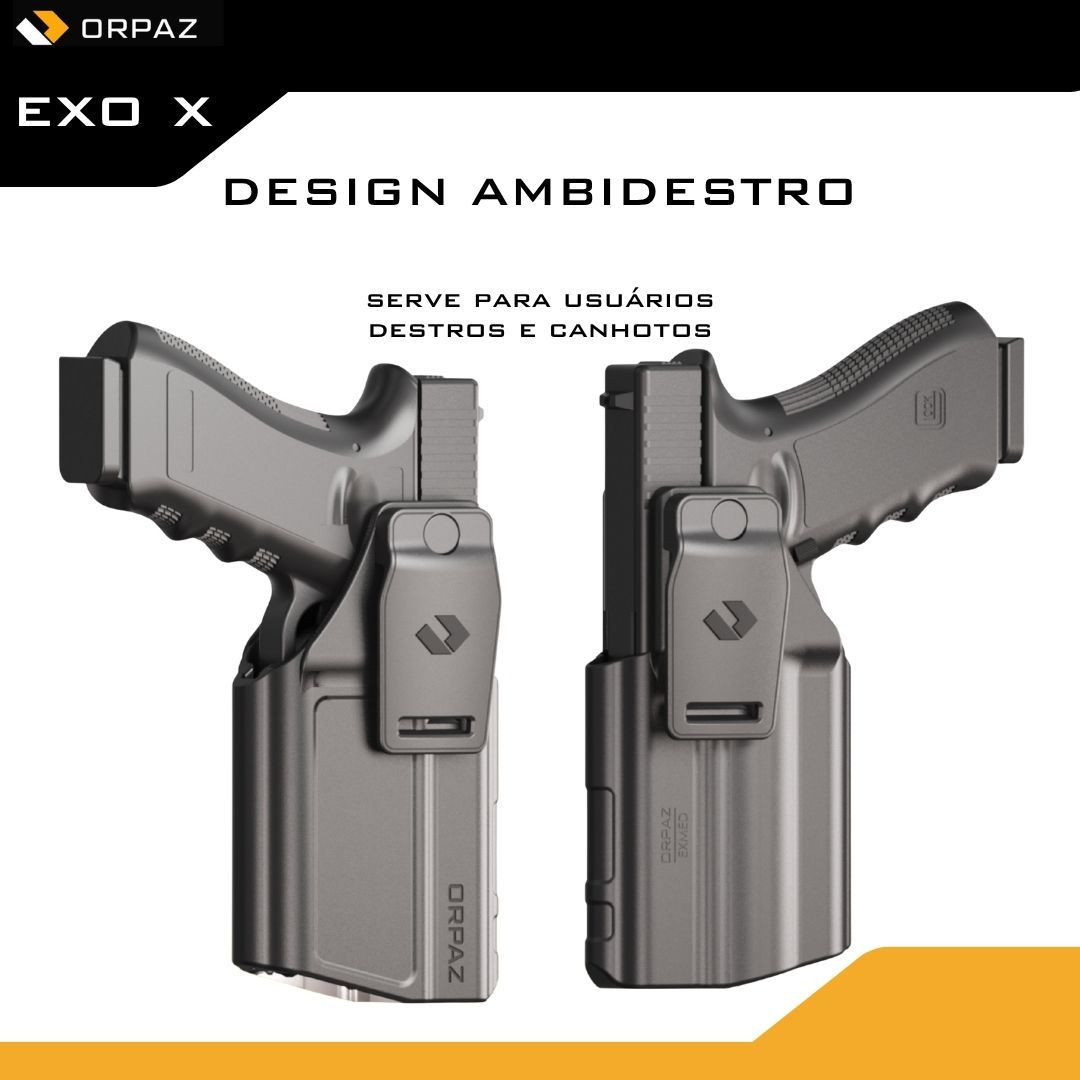 COLDRE HÍBRIDO - EVOXL ORPAZ - GLOCK G19 G19x G23 G25 G45
