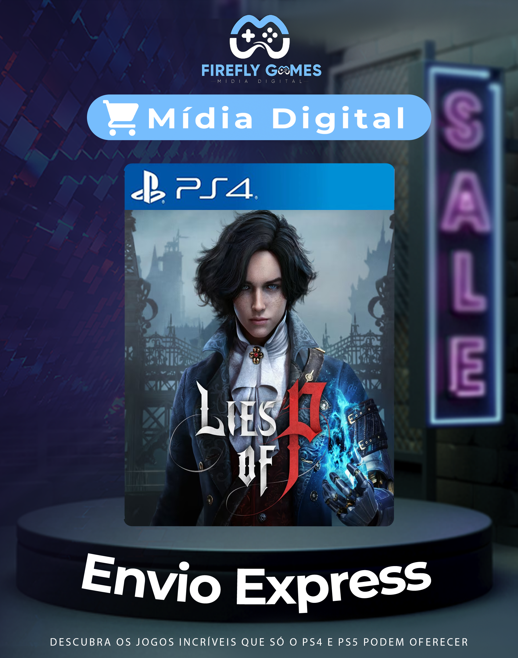 Lies Of P  PS4 MÍDIA DIGITAL - FireflyGames - BR