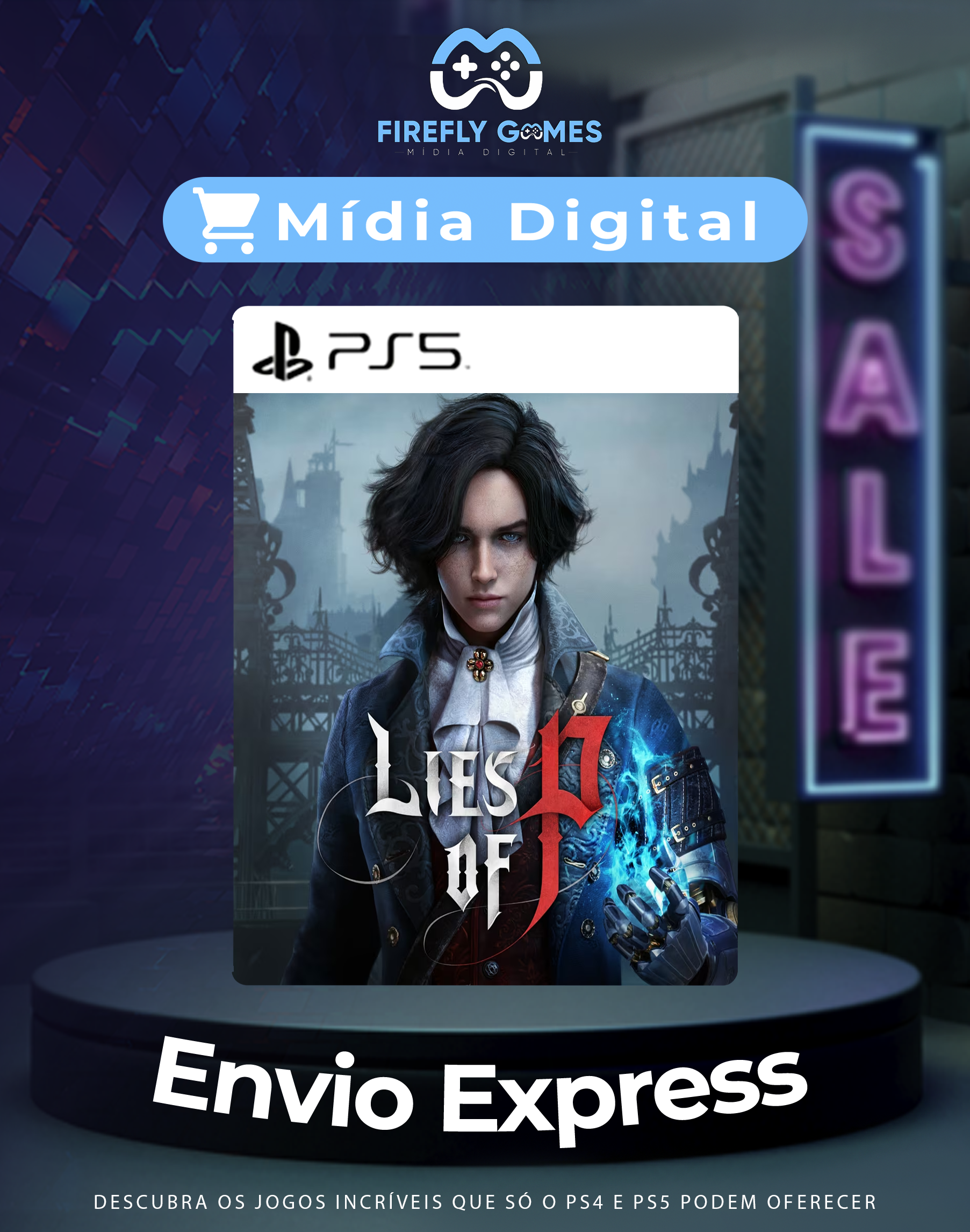 Lies Of P  PS4 MÍDIA DIGITAL - FireflyGames - BR