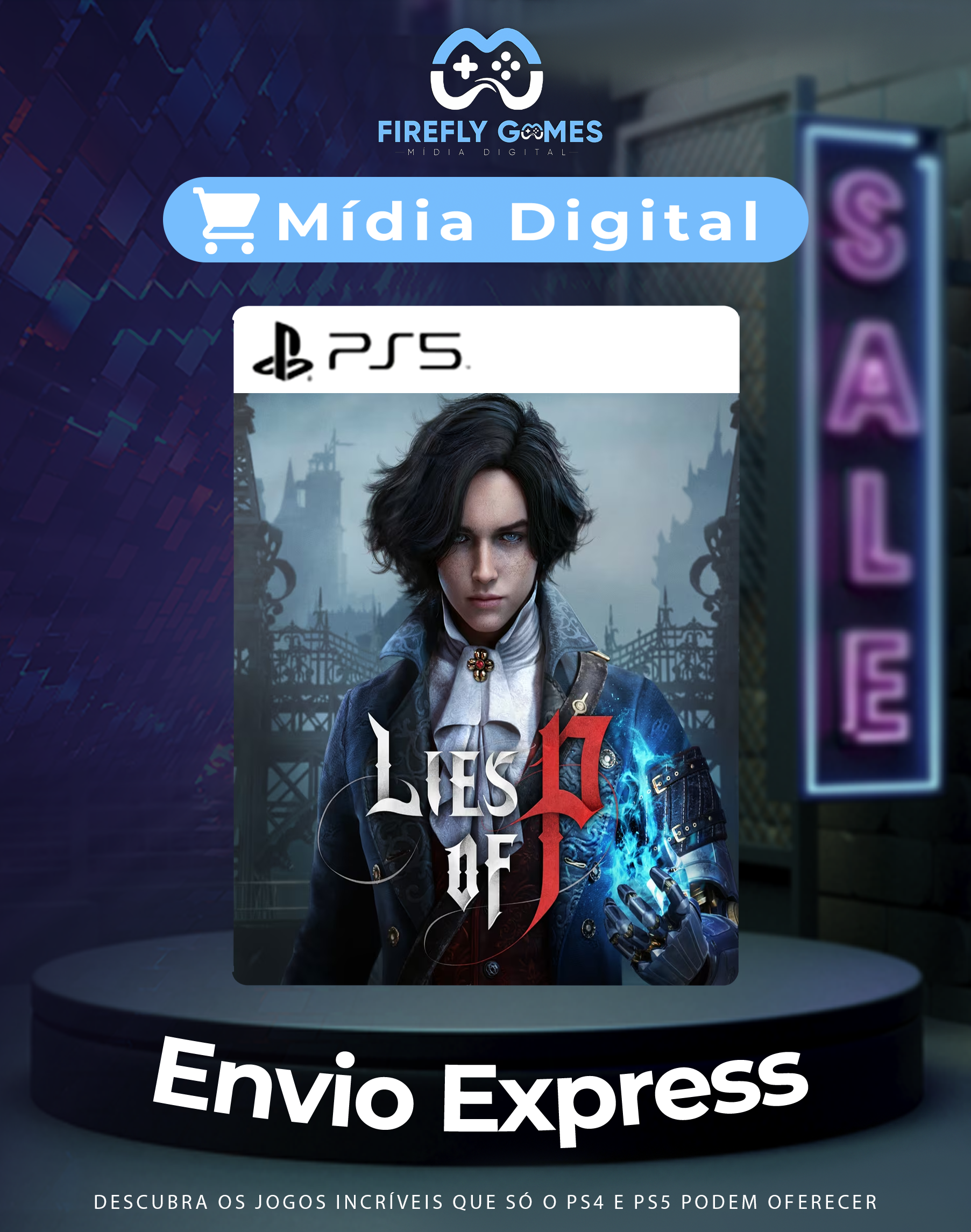 Lies Of P  PS5 MÍDIA DIGITAL - FireflyGames - BR