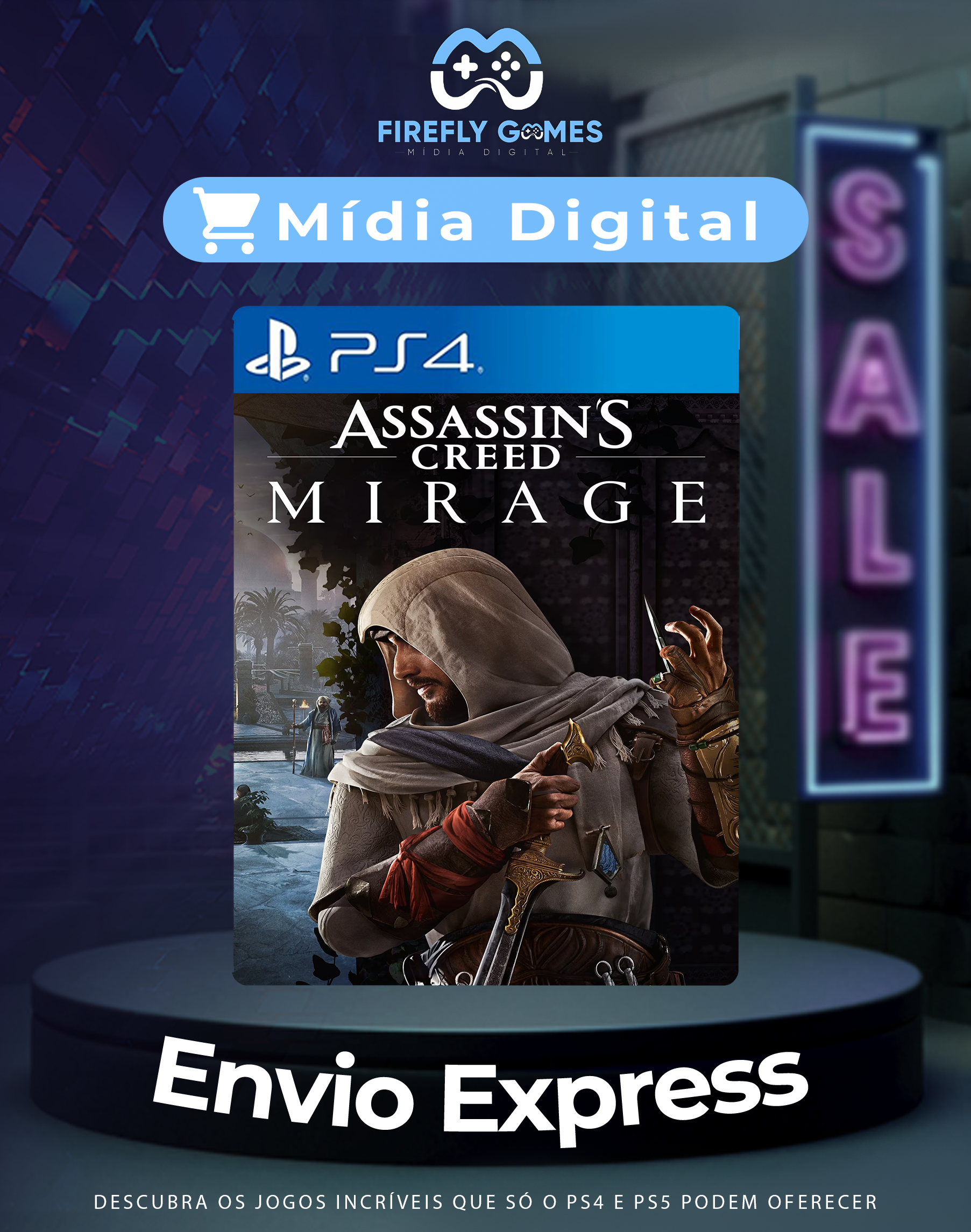 Jogo Assassin's Creed Mirage, PS4