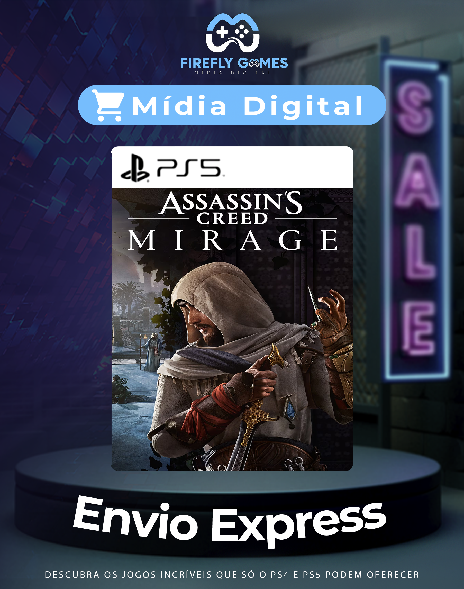 Assassin's Creed® Mirage  PS5 MÍDIA DIGITAL - FireflyGames - BR