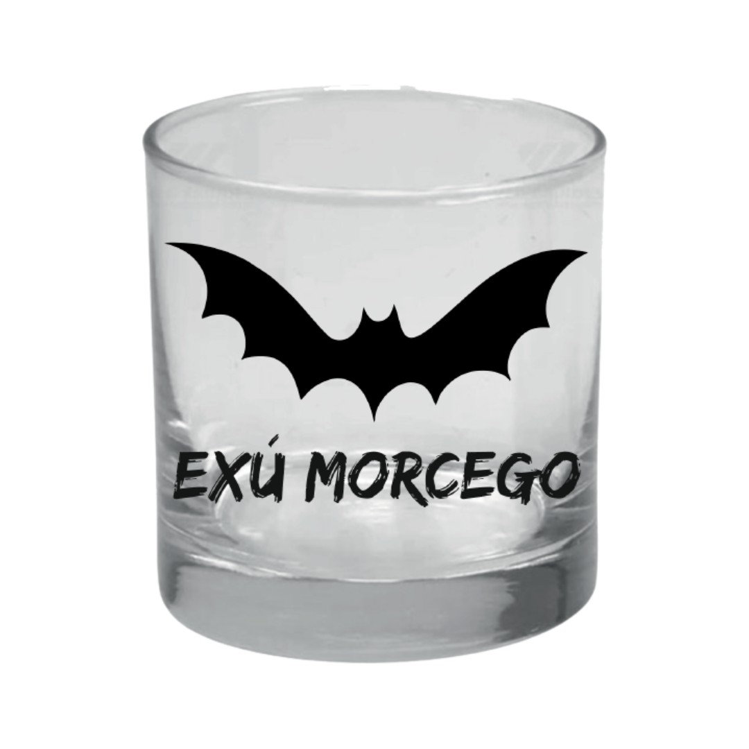 Copo De Whisky Exu Morcego Umbanda Candomble Brindes Do Axé 7630