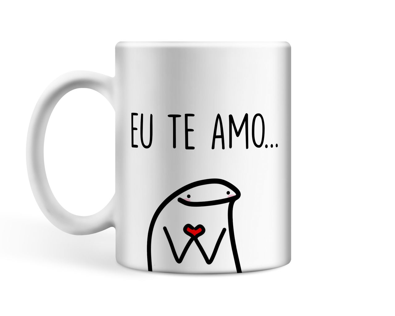 Caneca Eu te Amo mas as vezes da vontade de Meme Flork