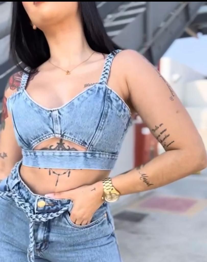 Cropped Jeans Maryland Roupas femininas Acess rios e Cal ados