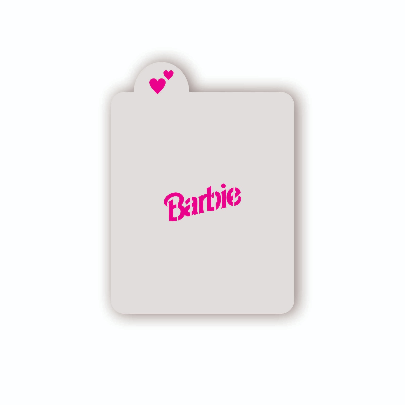 Estêncil para Bolo Barbie Logo