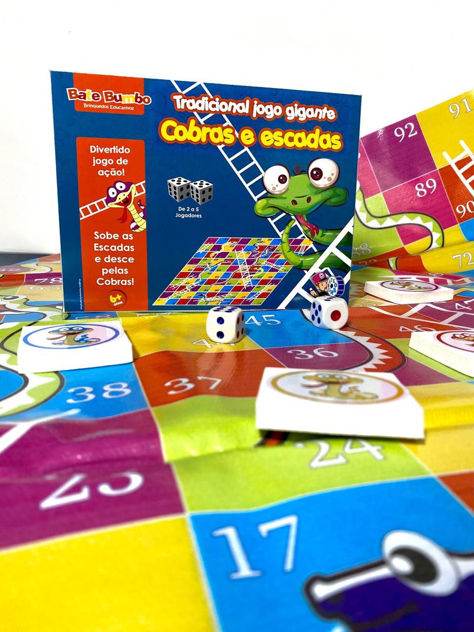 Brinquedos Educativos - TRADICIONAL JOGO COBRAS E ESCADAS GIGANTE ZASTRAS -  ZASTRAS BRINQUEDOS - Jogos Educativos - Magazine Luiza