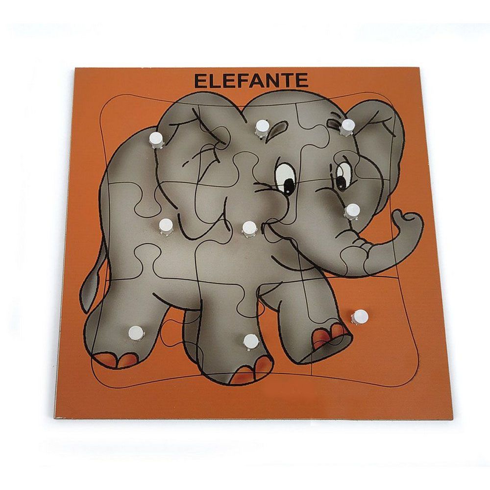 Quebra-cabeça Elefante 7 peças