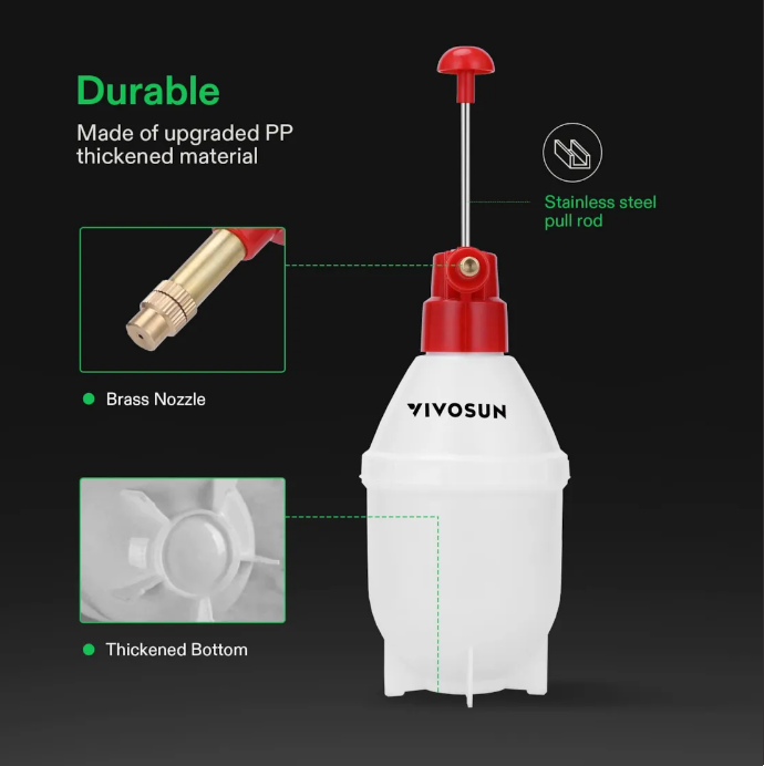 Pulverizador Manual Compressão Prévia Vivosun Grow Power A maior