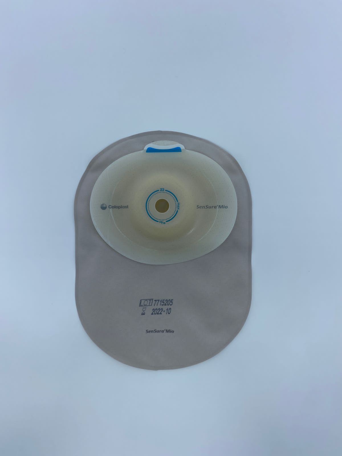 Bolsa Ostomia Fechada Sensura MIO Convex Profunda Rec 1023mm Cinza