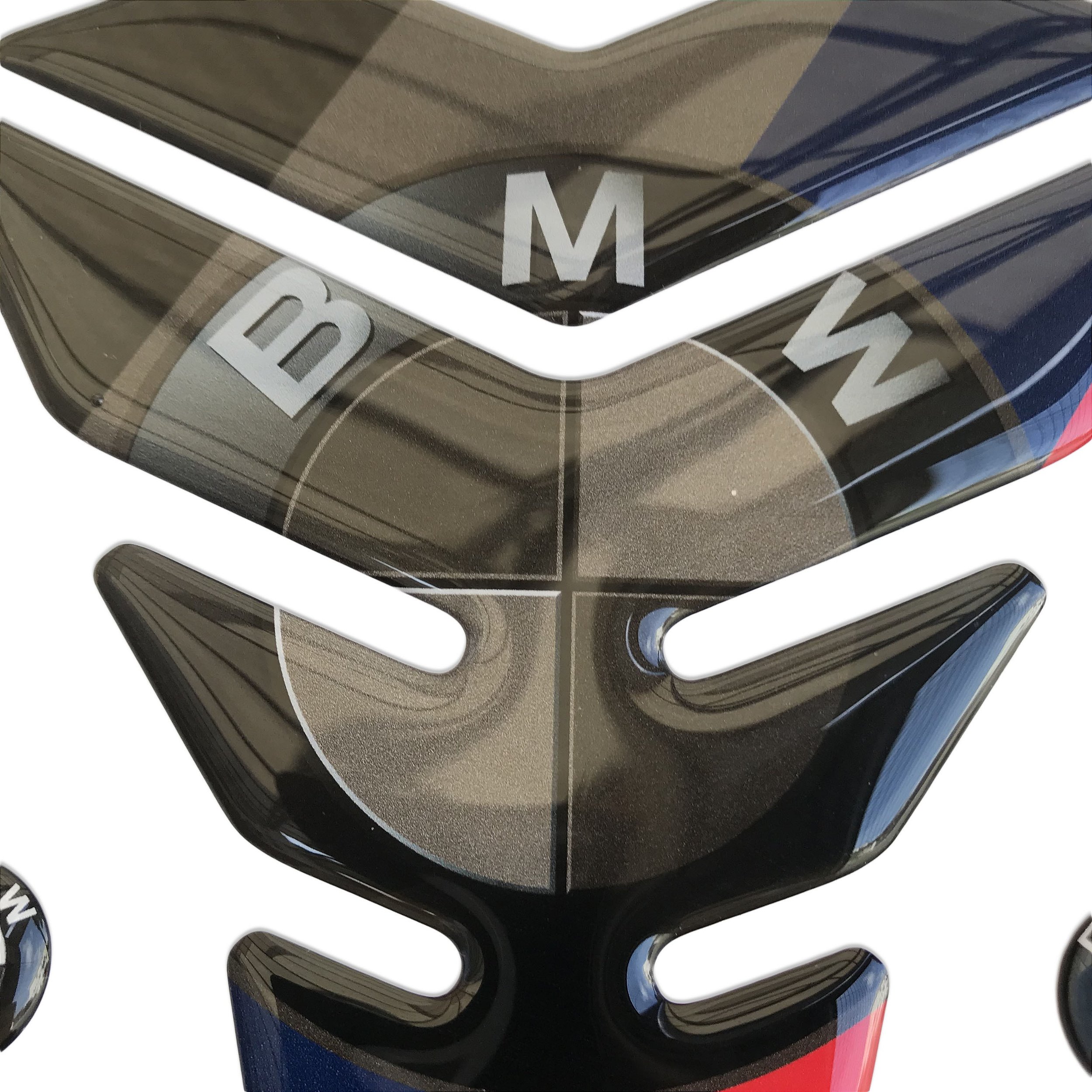 BMW 3D Resin Emblem Stickers - 25mm Diameter Series 6 Adhesives (Made In Italy)