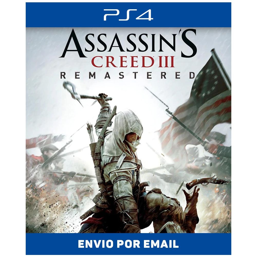 Assassin's Creed III: Remastered - PS4 Mídia Digital - Sir Games - Jogos  Digitais para PS3, PS4, PS5 e Nintendo Switch