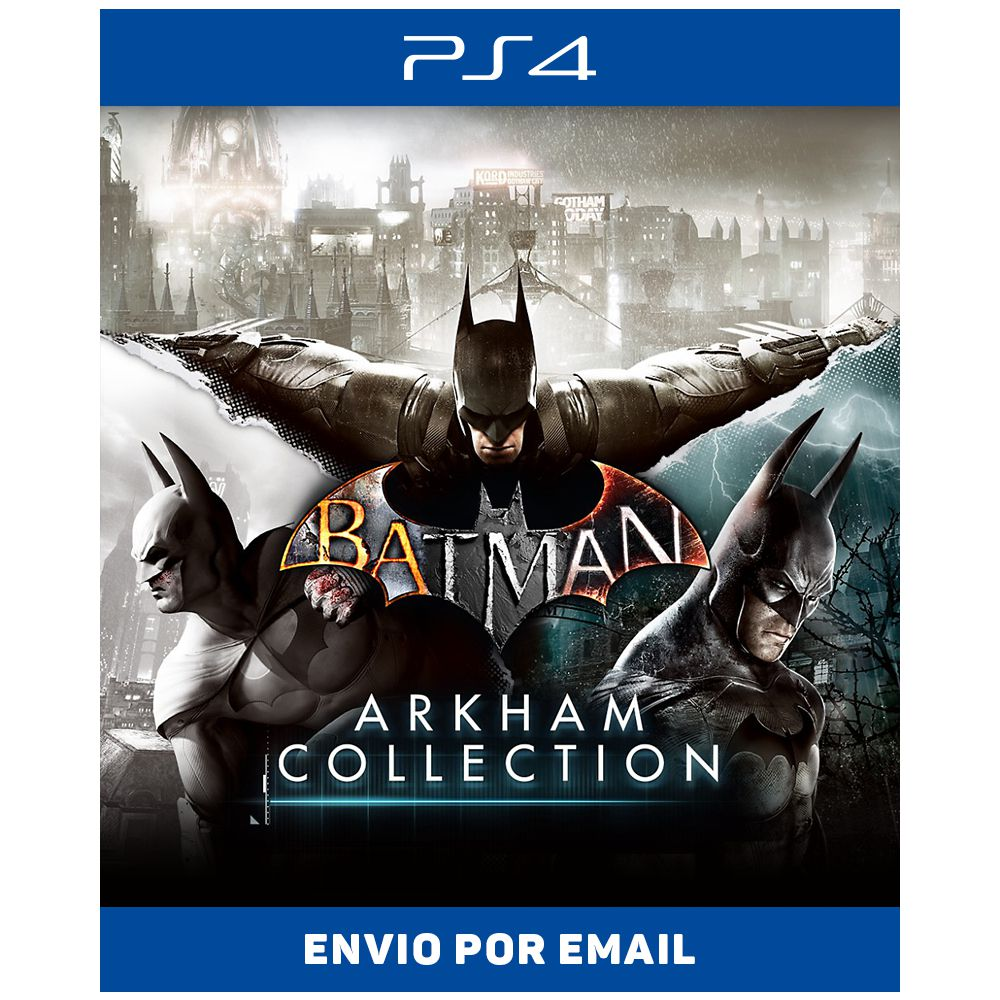 BATMAN ARKHAM COLLECTION - PS4 Mídia Digital - Sir Games - Jogos Digitais  para PS3, PS4, PS5 e Nintendo Switch