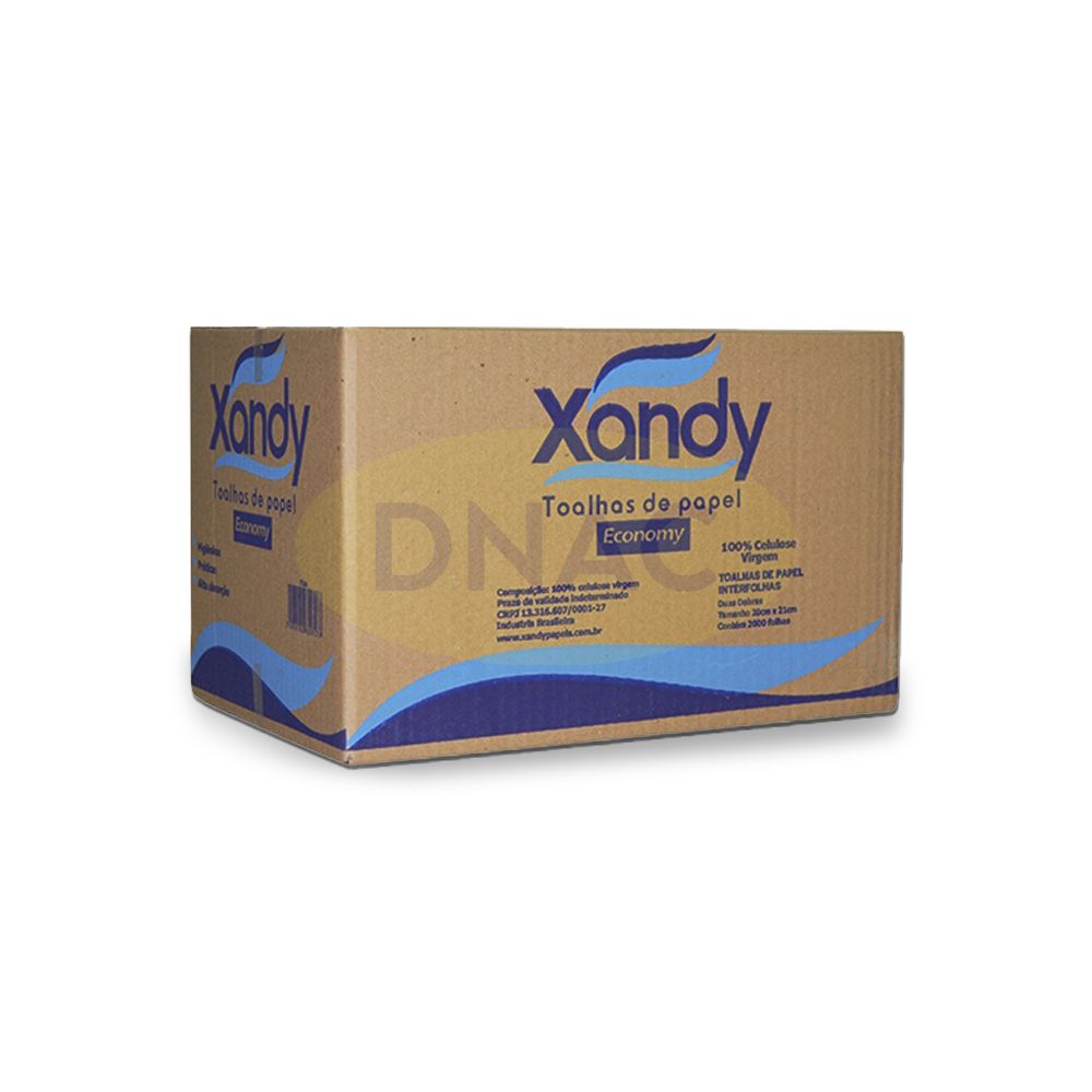 Toalha Papel Interfolhas Descartavel Banheiros Xandy - DNAC