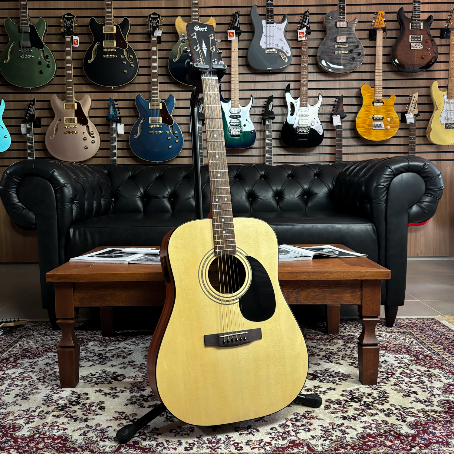 Violão Cort AD810E OP Spruce Open Pore Folk - Guitar Shop CE