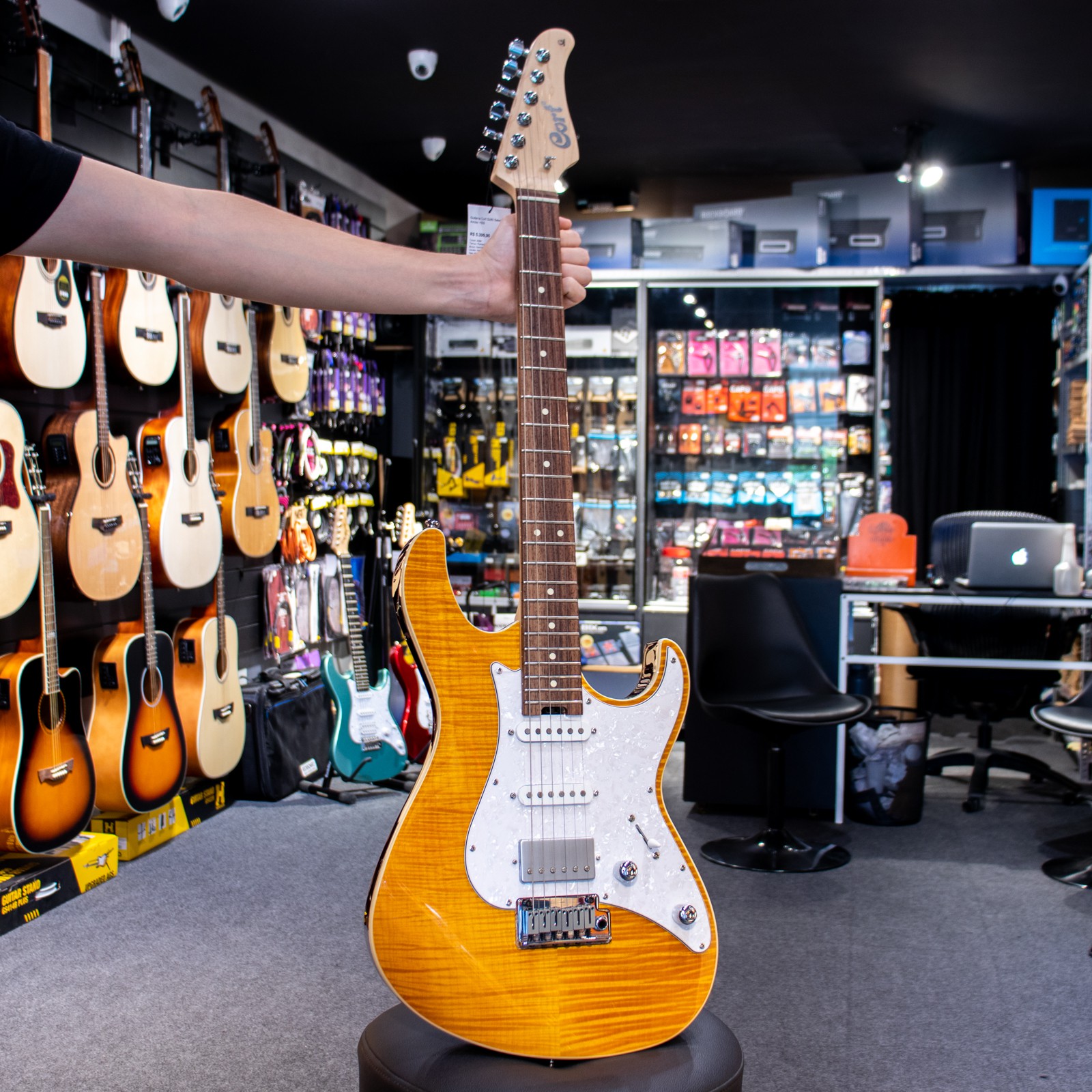 Guitarra Cort G280 Select Amber HSS - Guitar Shop CE | Loja de
