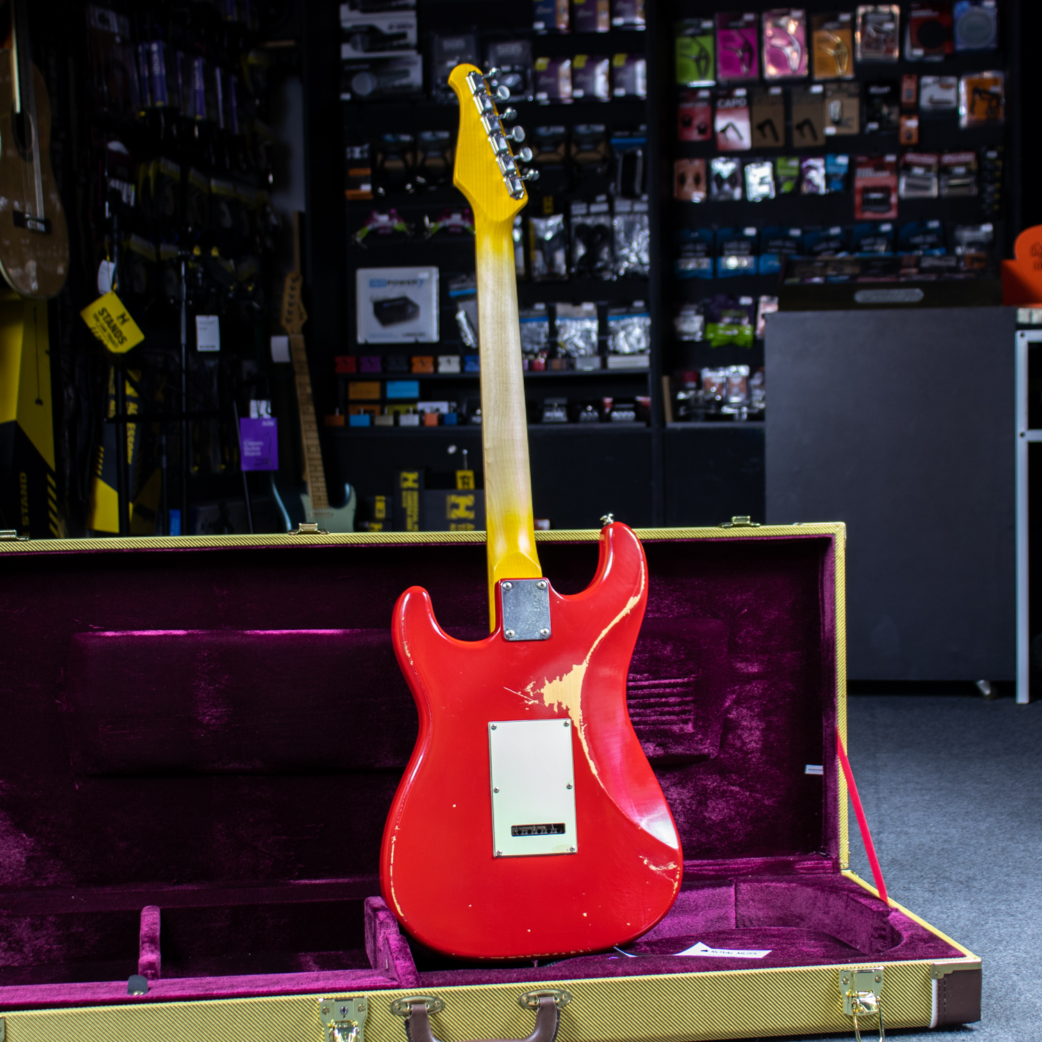 Guitarra Seizi Shinobi Relic Fiesta Red c/ Case - Guitar Shop CE