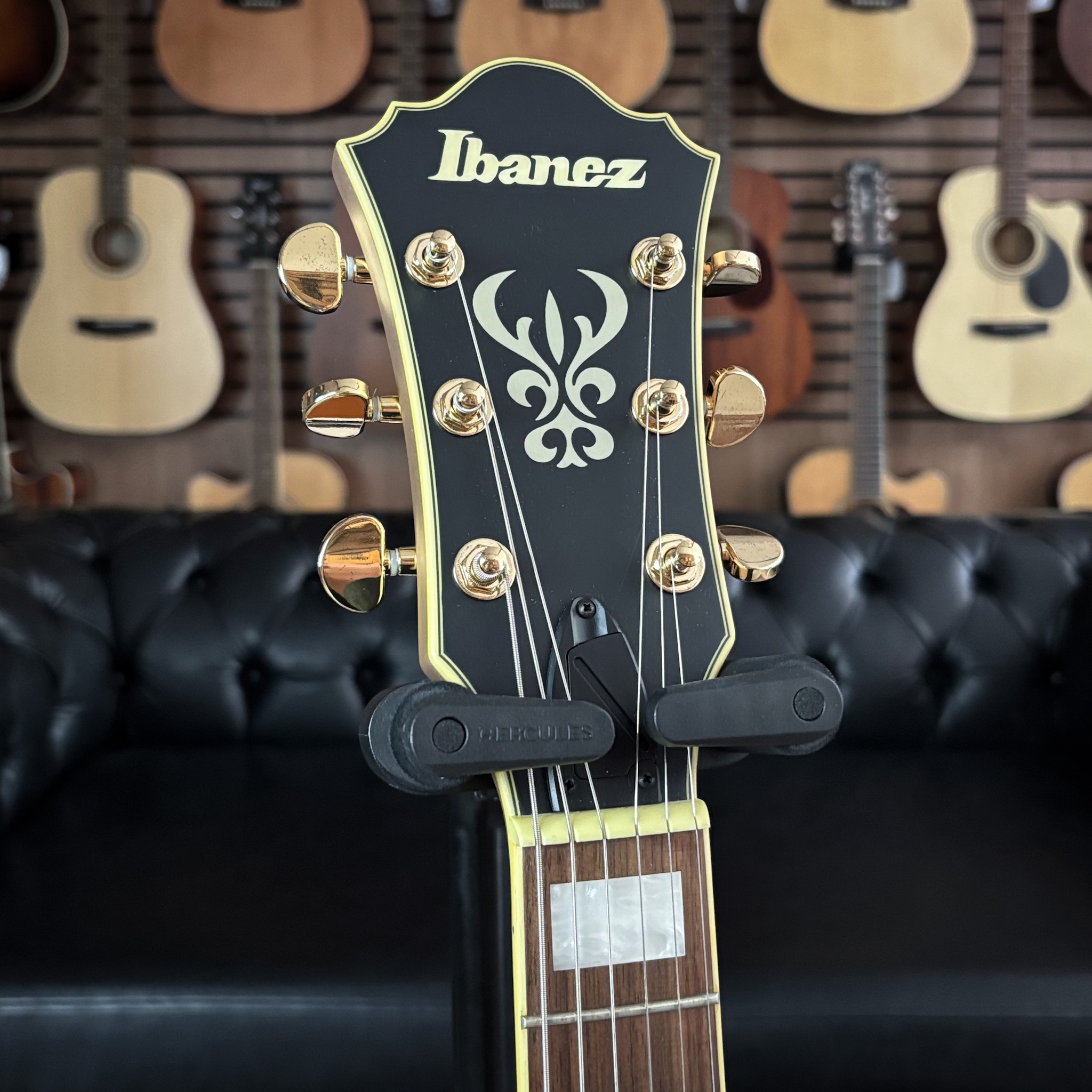 Guitarra Ibanez AS73G RGF Rose Gold Metallic Flat - semi hollow