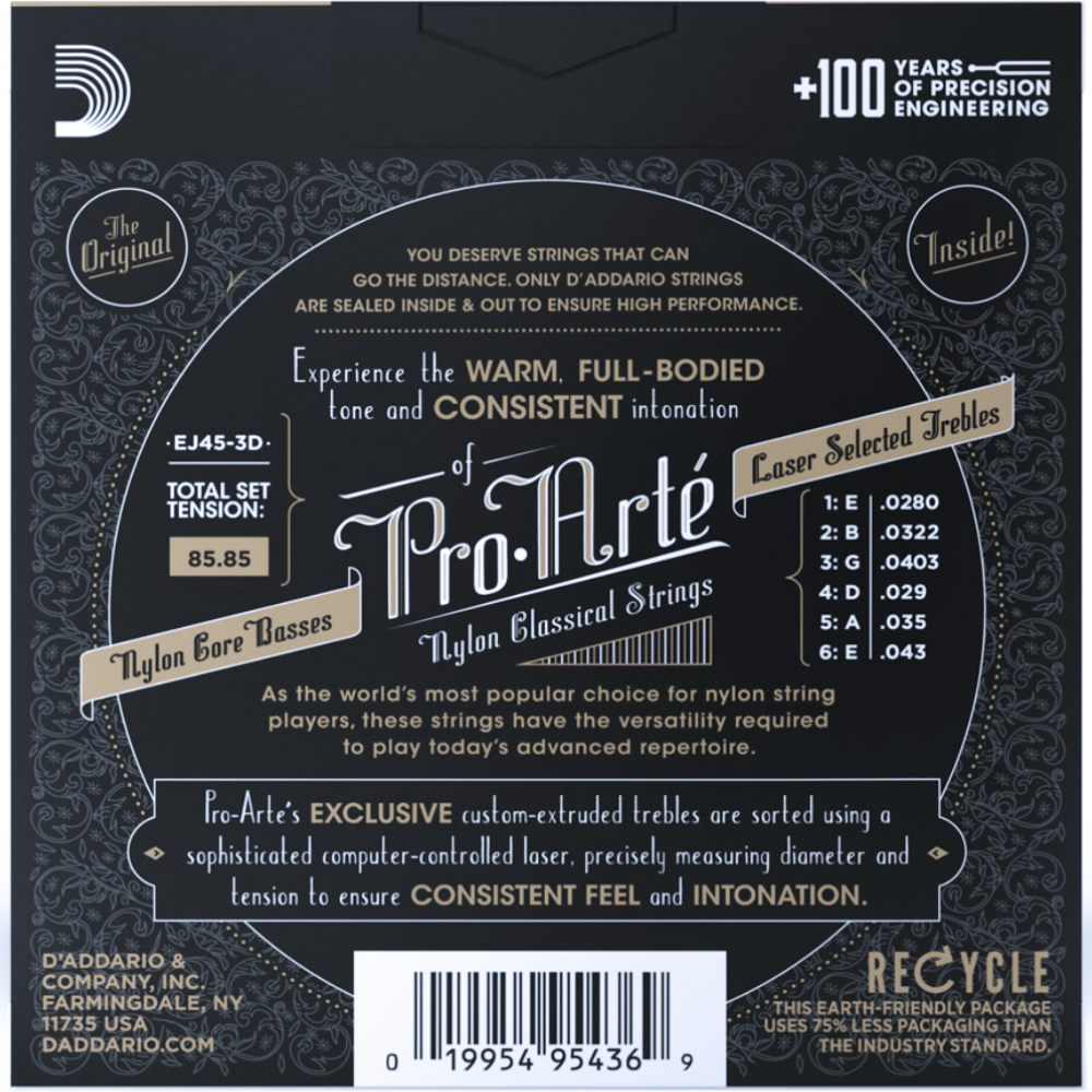 D'Addario EJ45 Pro-Arte Nylon Gore Classical Guitar Strings - Banjo Ben's General