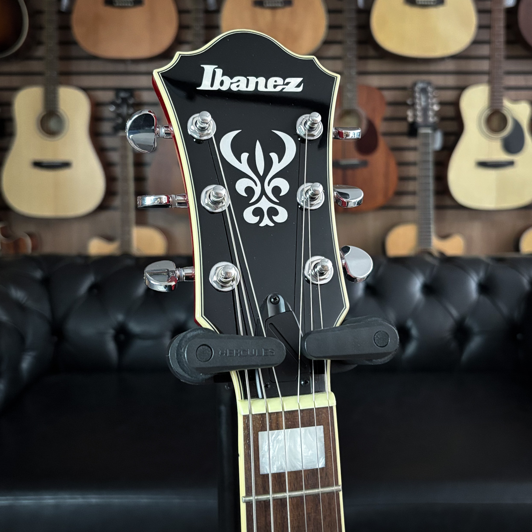 ギター Ibanez AS73-BS Guitarra Ibanez AS73 OLM Olive Metallic - semi hollow - Guitar