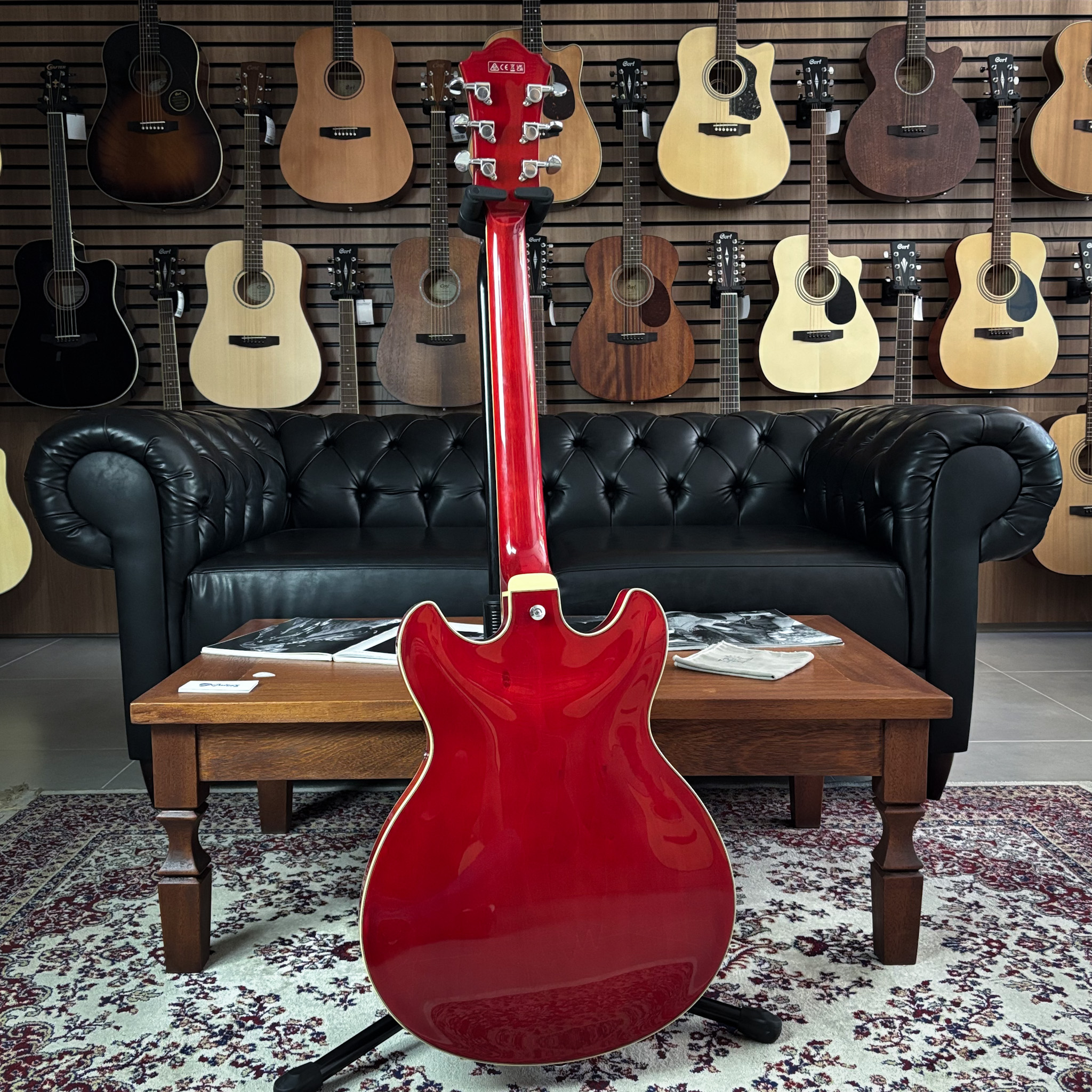 Guitarra Ibanez AS73 TCD Transparent Cherry Red - semi hollow