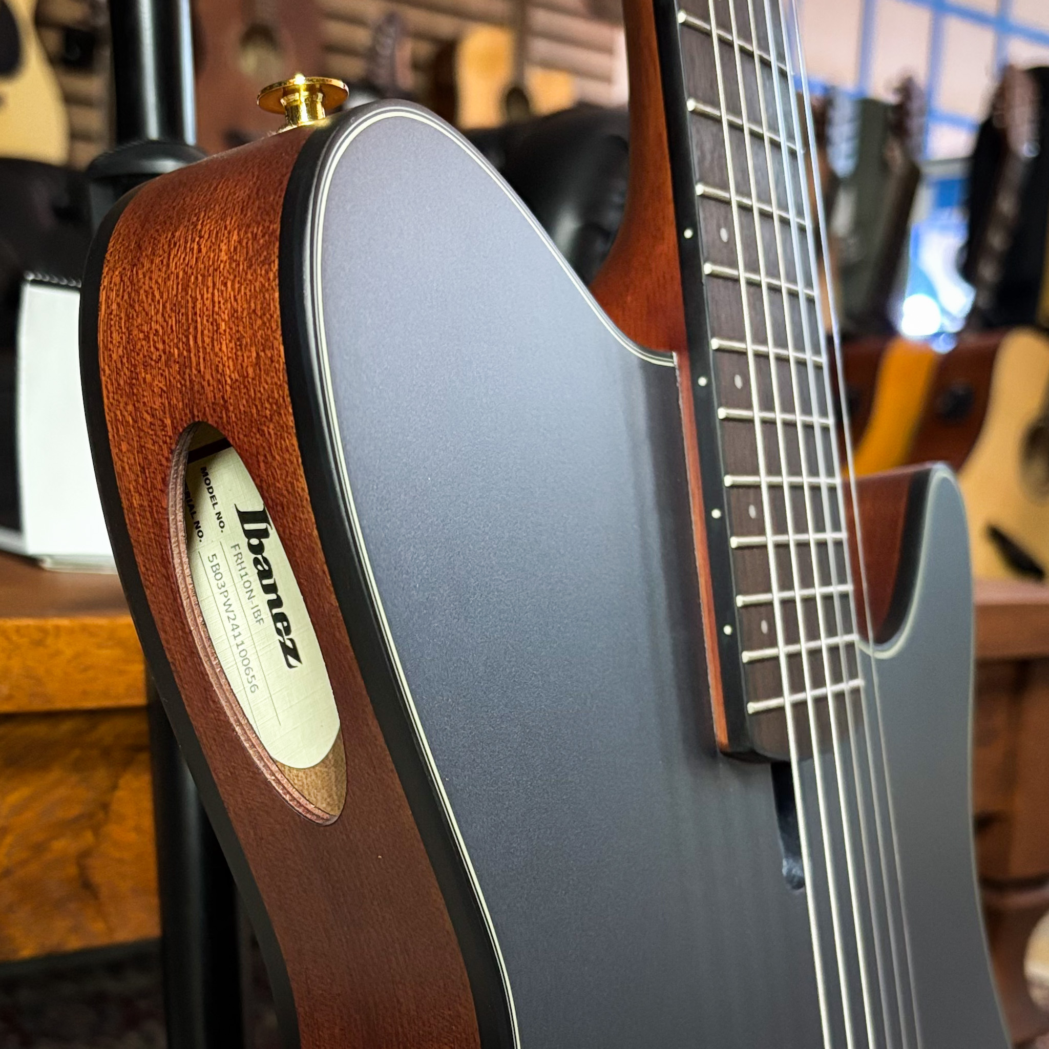 Violão Ibanez FRH10N-IBF Nylon Indigo Blue Metallic Flat - FRH