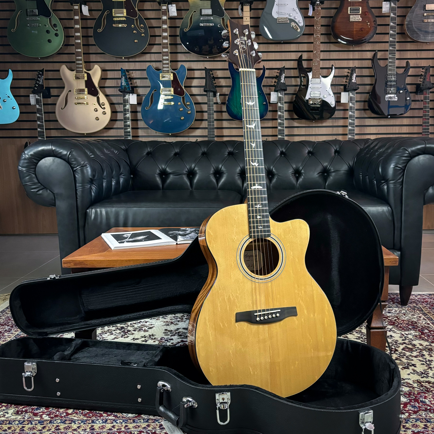 Violão PRS SE Angelus AX20E Sólid Spruce Natural com bag - Guitar