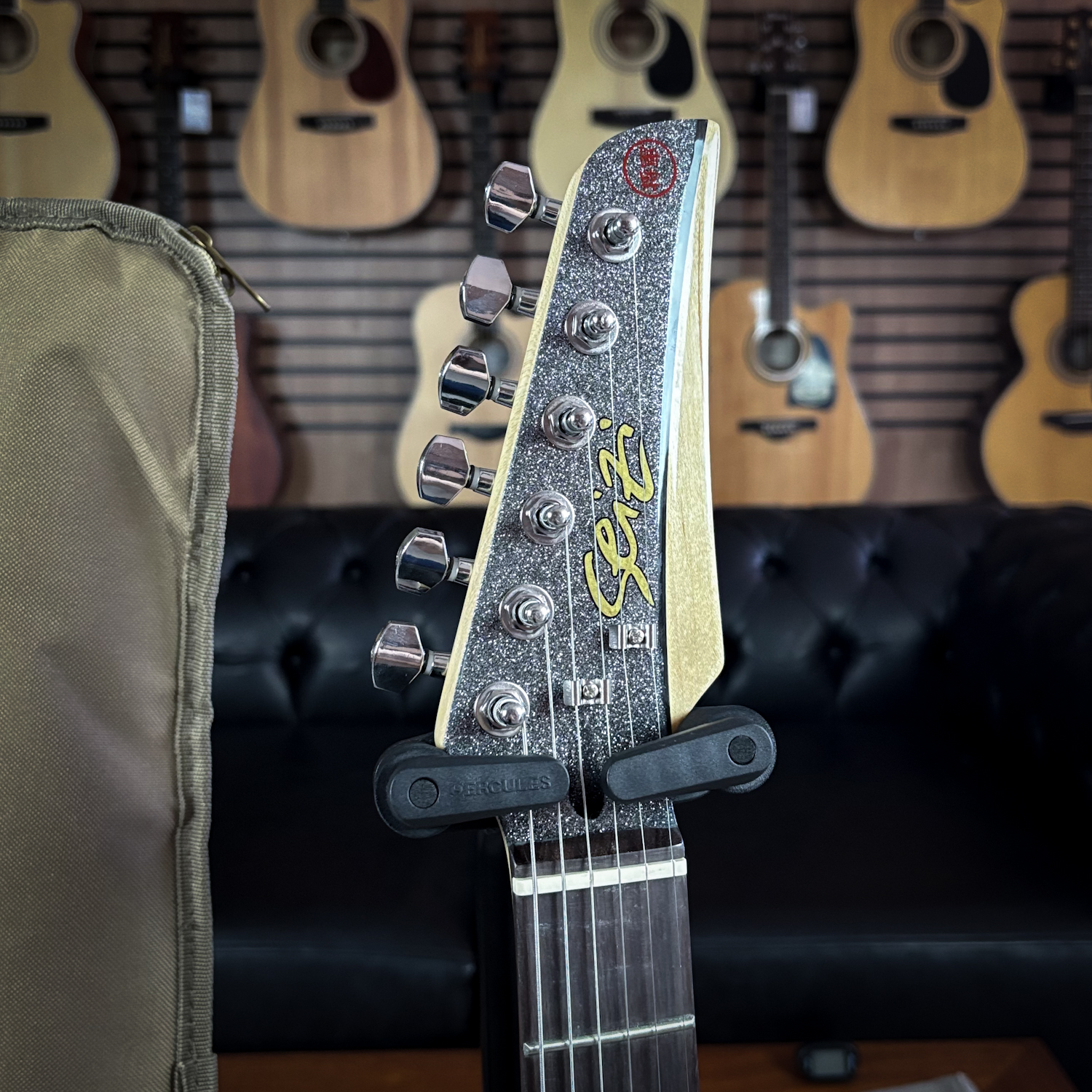 Guitarra Seizi Fun Katana Musashi Space Grey Sparkle PH c/ Bag