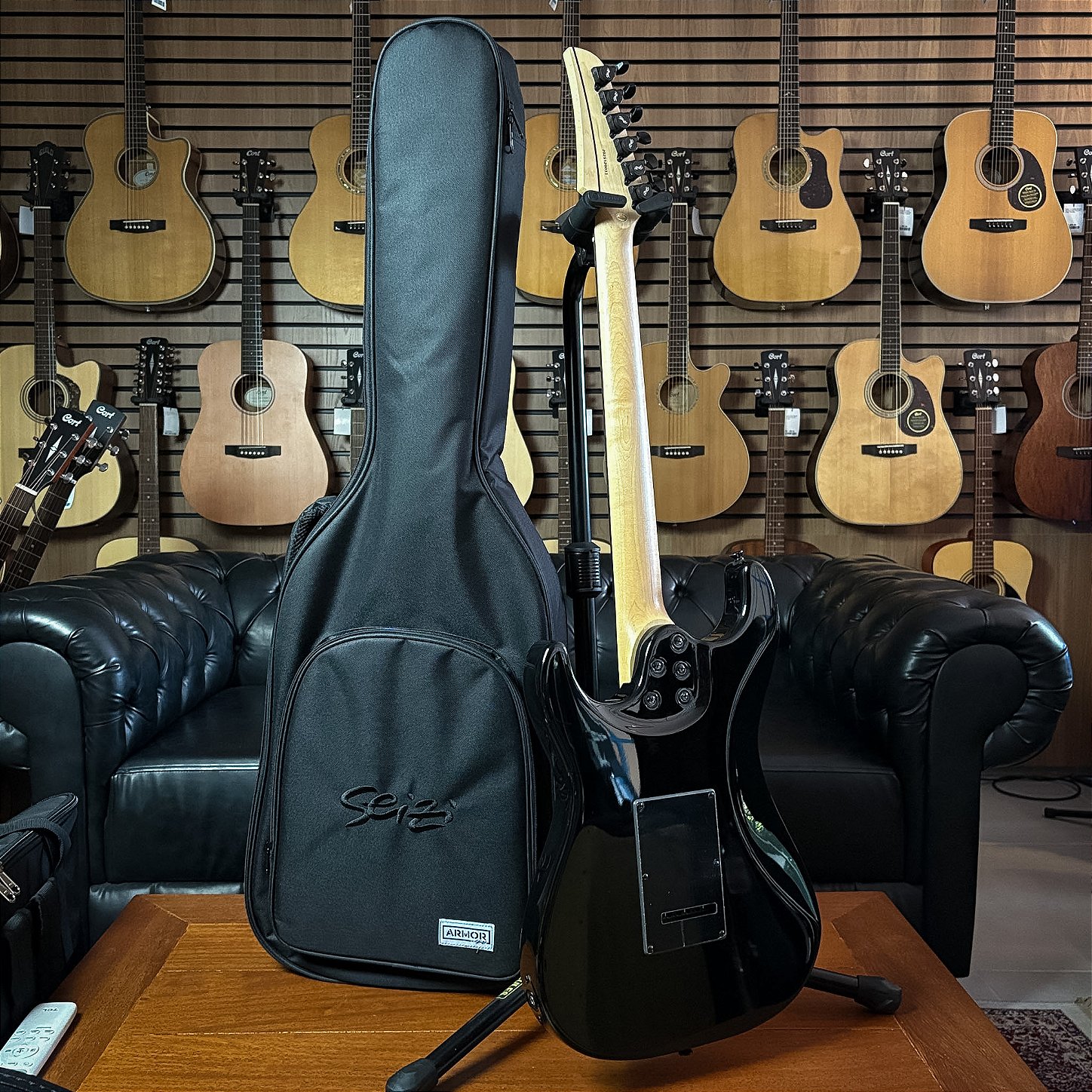 masashi様オーダー Guitarra Seizi Katana Musashi All Black PH Matching Headstock c