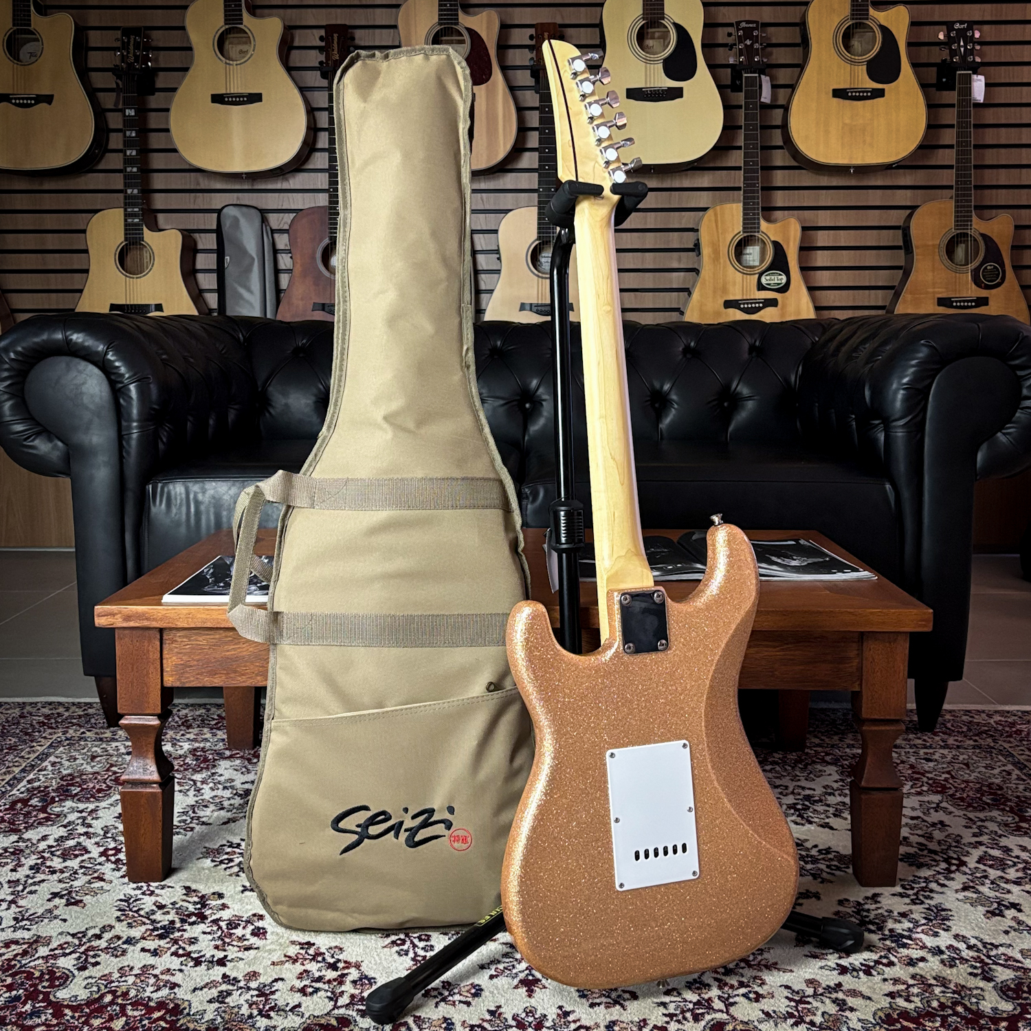 FLAREU チェリブ カンウジン Apple Music ケミトレカ セット Guitarra Seizi Fun Katana Musashi Desert Gold Sparkle Maple c/ Bag