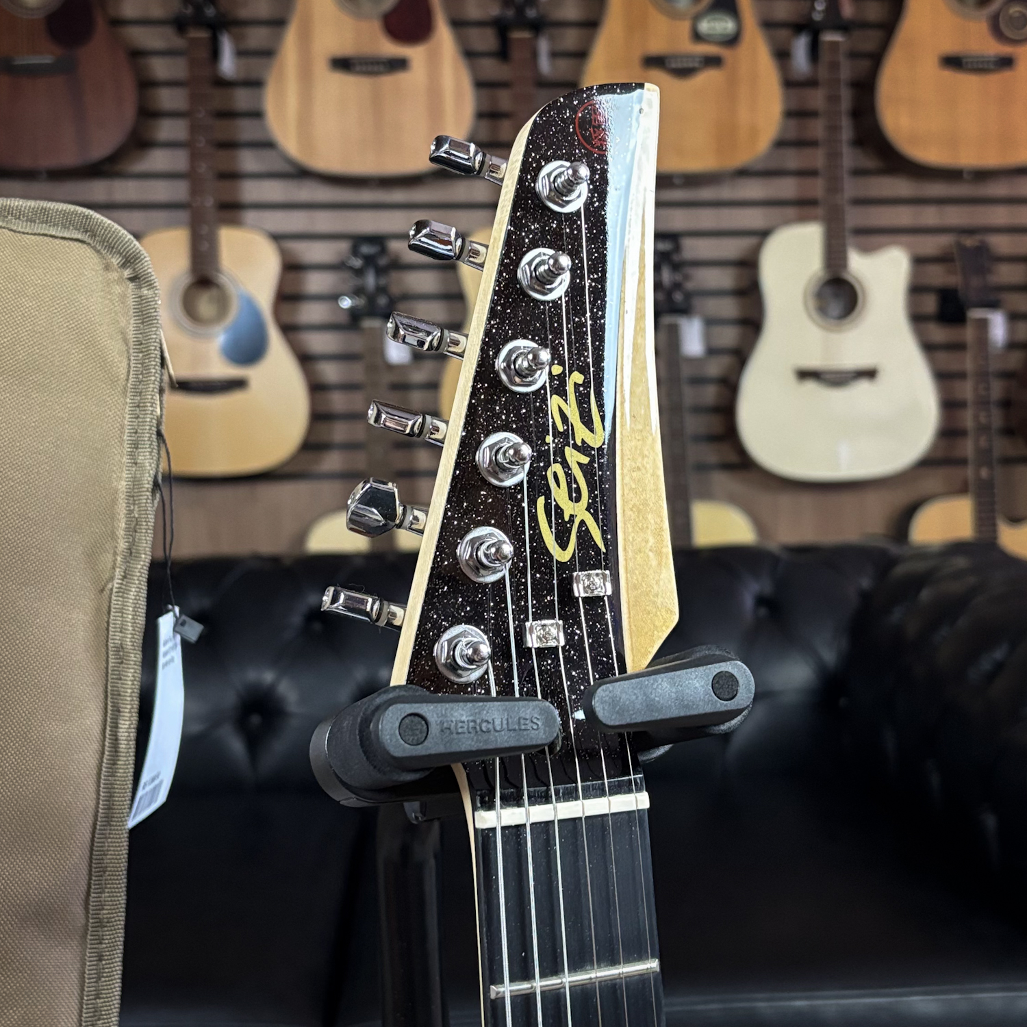 Guitarra Seizi Fun Katana Musashi Midnight Black Sparkle PH