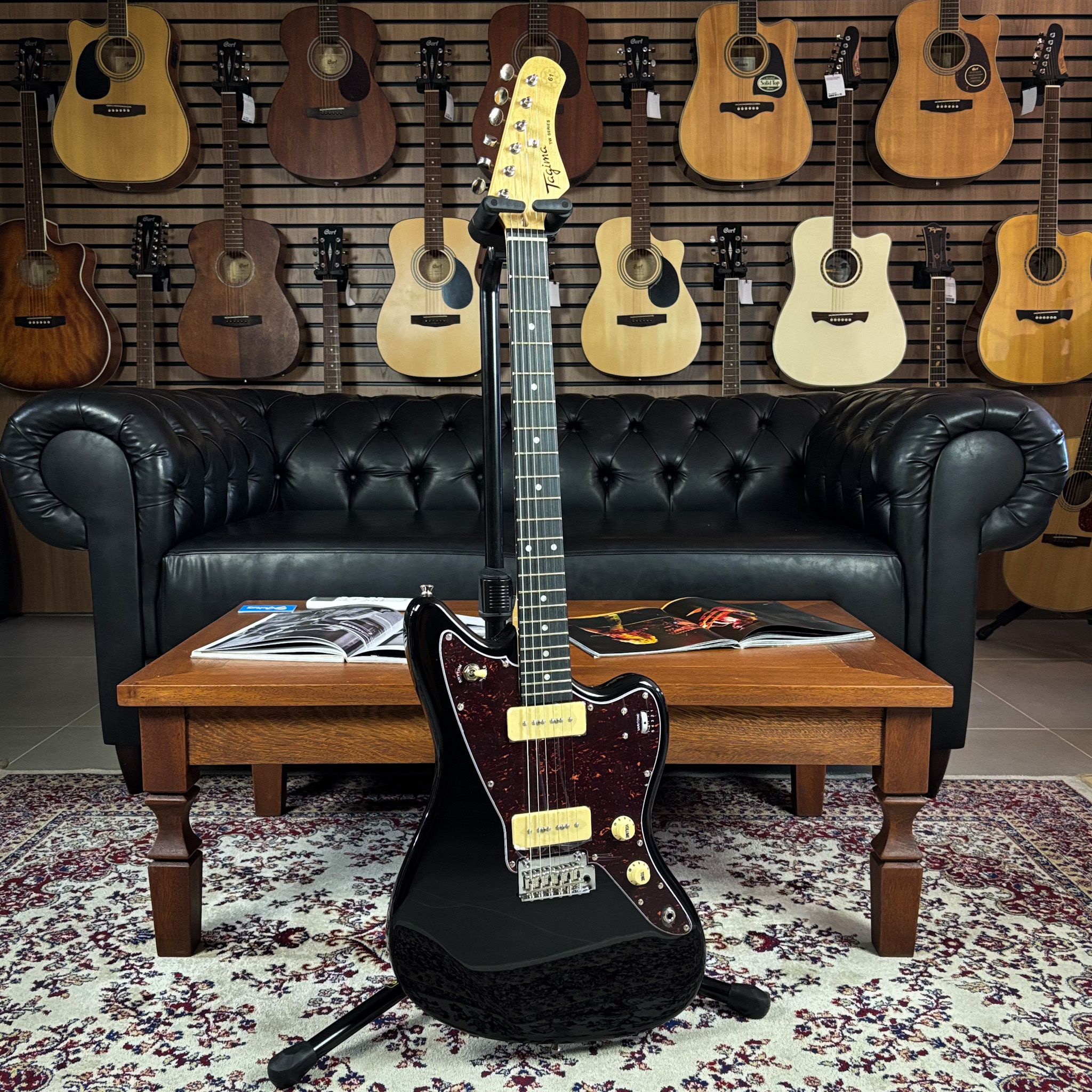 Guitarra Tagima TW-61 Jazzmaster Preta DF/TT - Guitar Shop CE