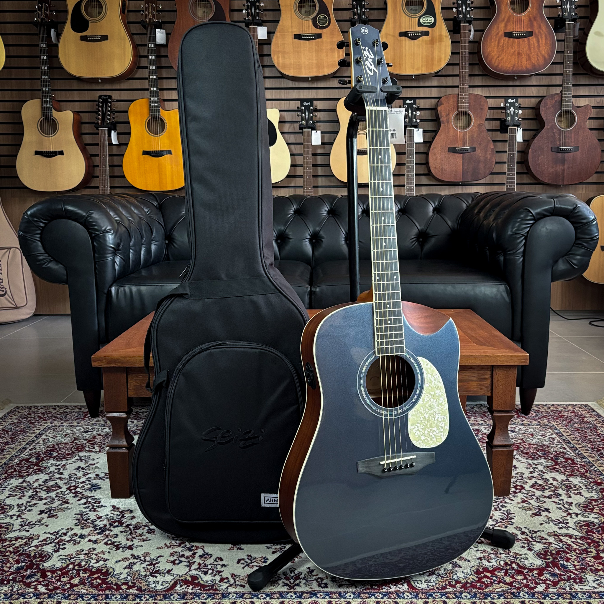 Violão Seizi Akira Kaizen Black Chameleon c/ Bag - Marcelo