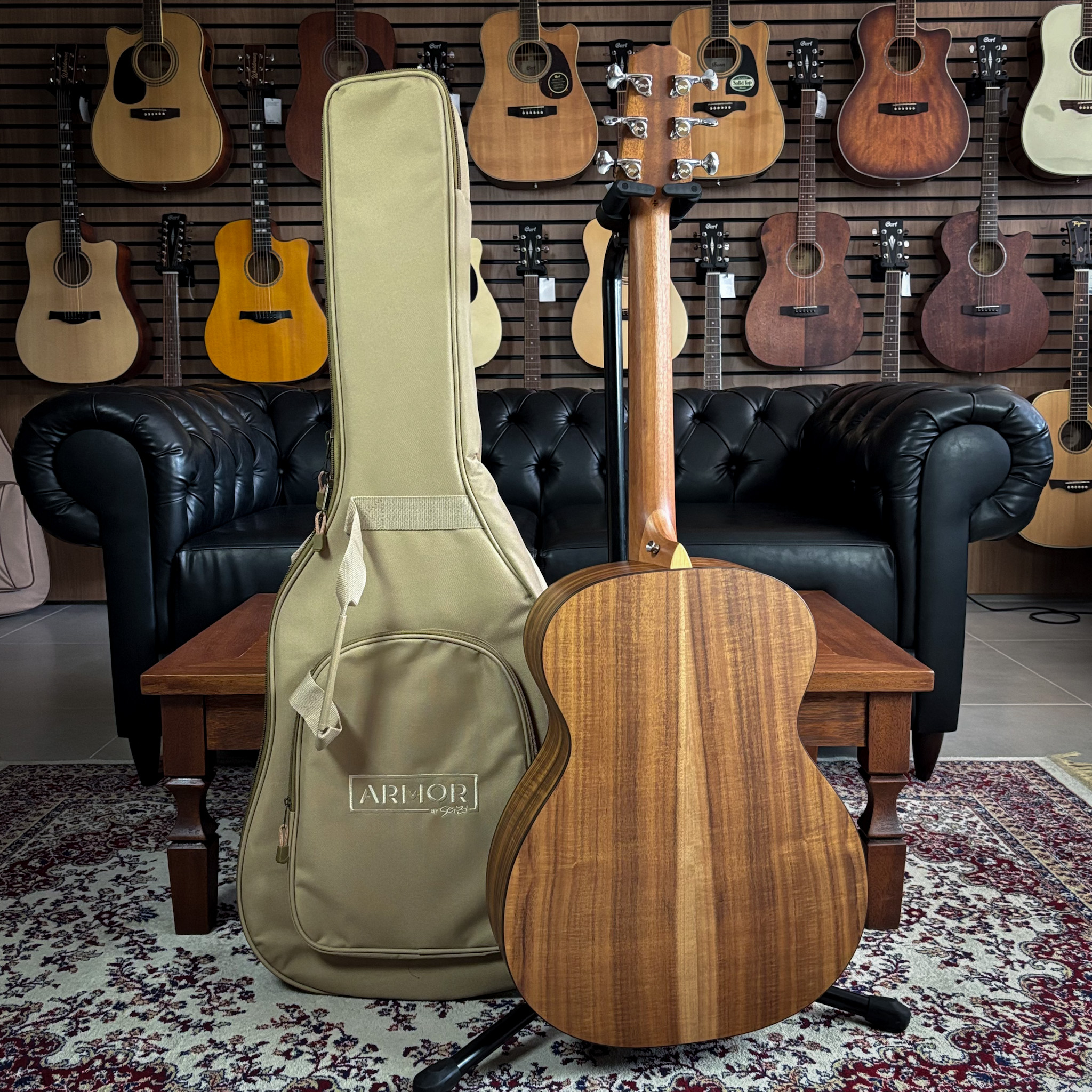 Violão Seizi Supreme Fuji Mirai Koa Burst c/ Efeitos e Bag