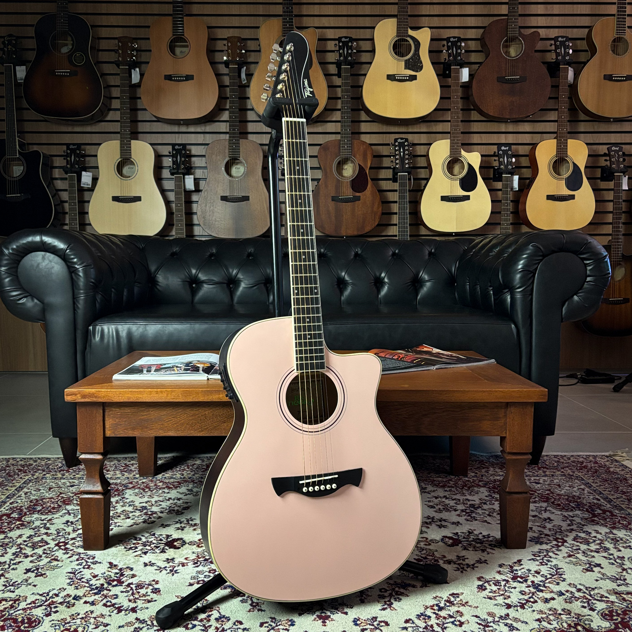 Violão Tagima Rio Negro Shell Pink Satin - Grand Auditorium Cutaway ...