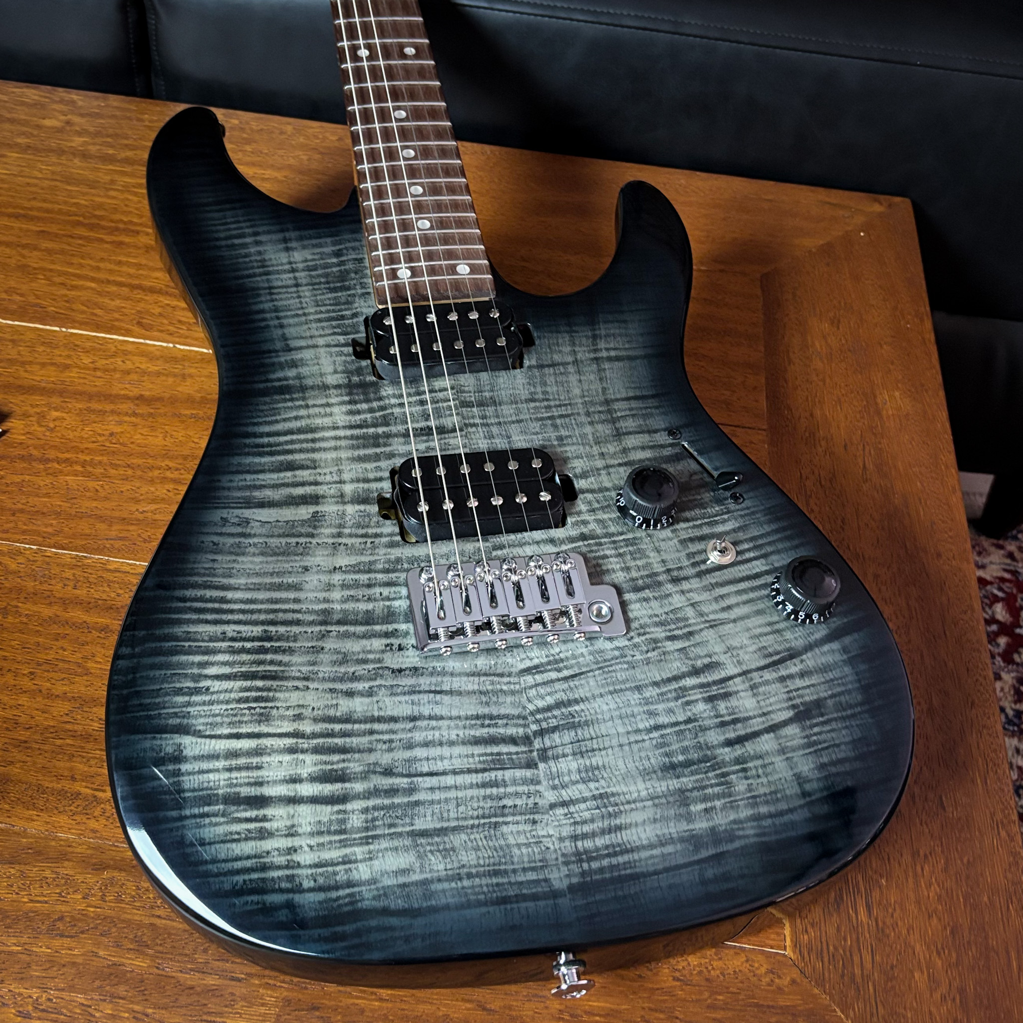 Guitarra Ibanez AZ AZ24S1F TKS Transparent Black Sunburst - Guitar