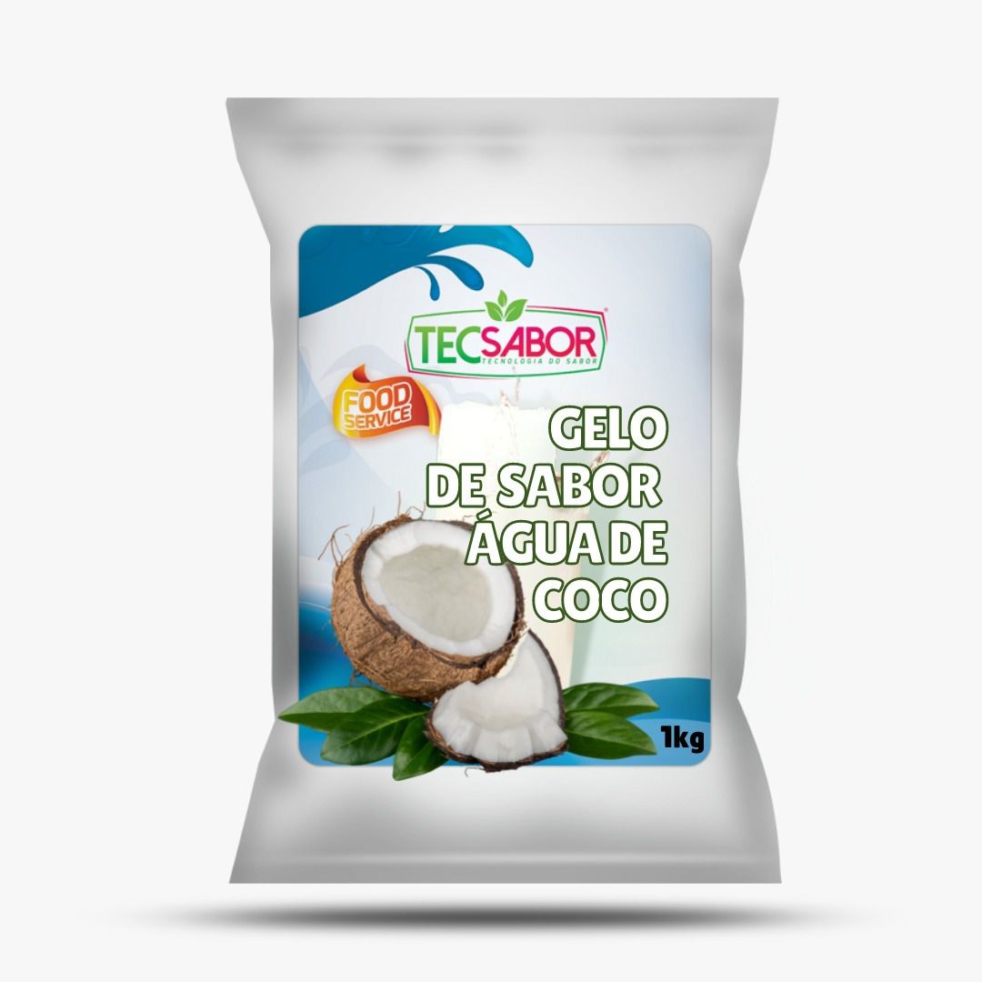 Gelo De Sabor, Pó Profissional P/ Preparo Gelo De Coco 1 Kg