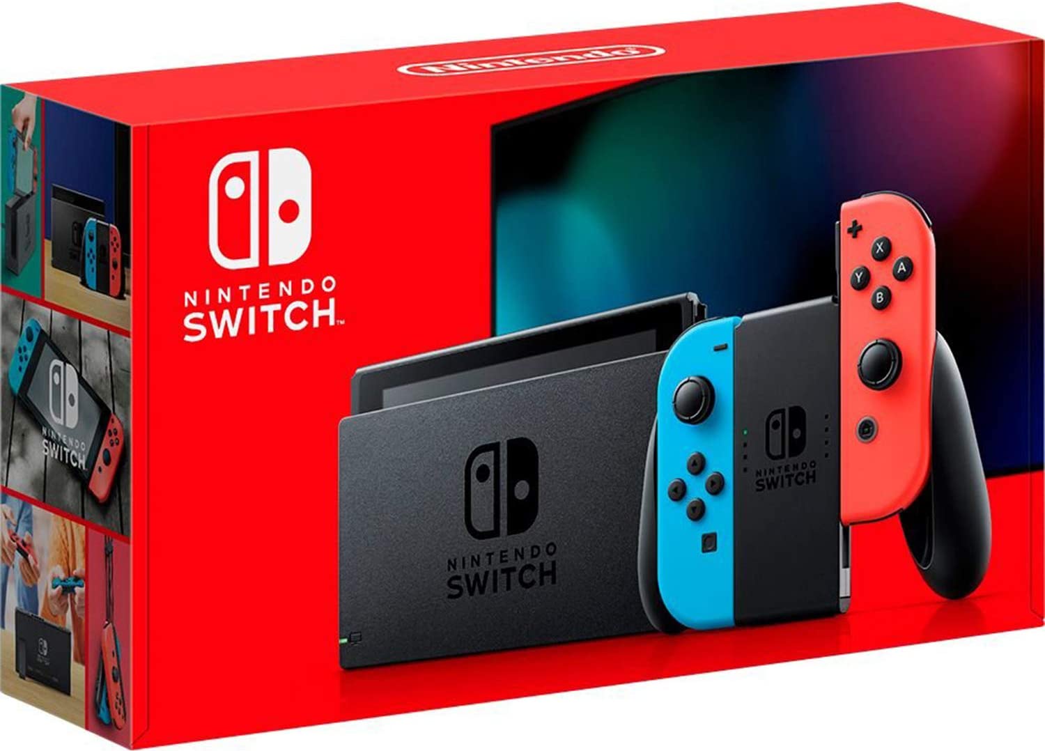 Nintendo, Console + Jogo, Switch Azul e Vermelho, Jogo Digital