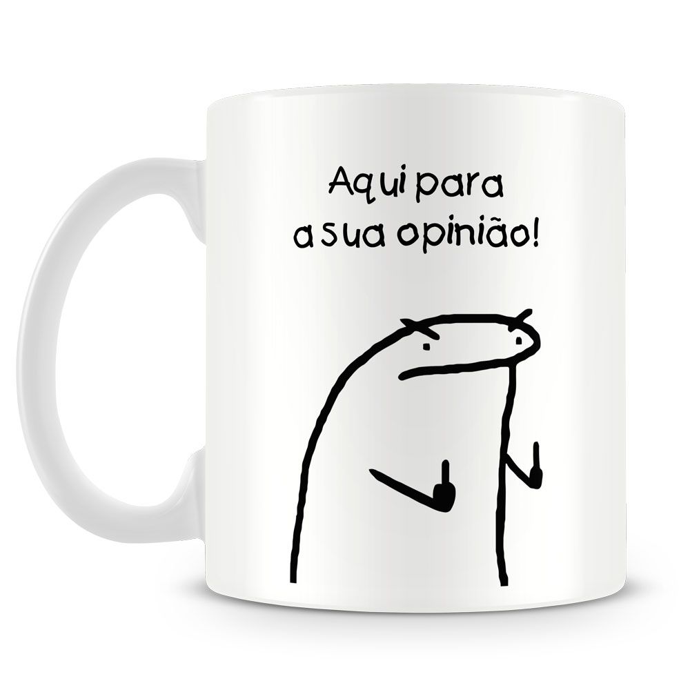 Caneca Meme Flork Teu C*