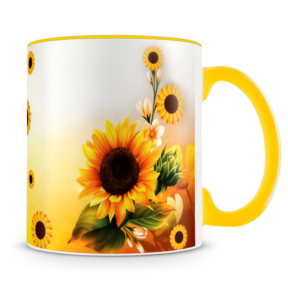 Caneca Seja Como um Girassol - Caneca Personalizada para Todas as Ocasiões!