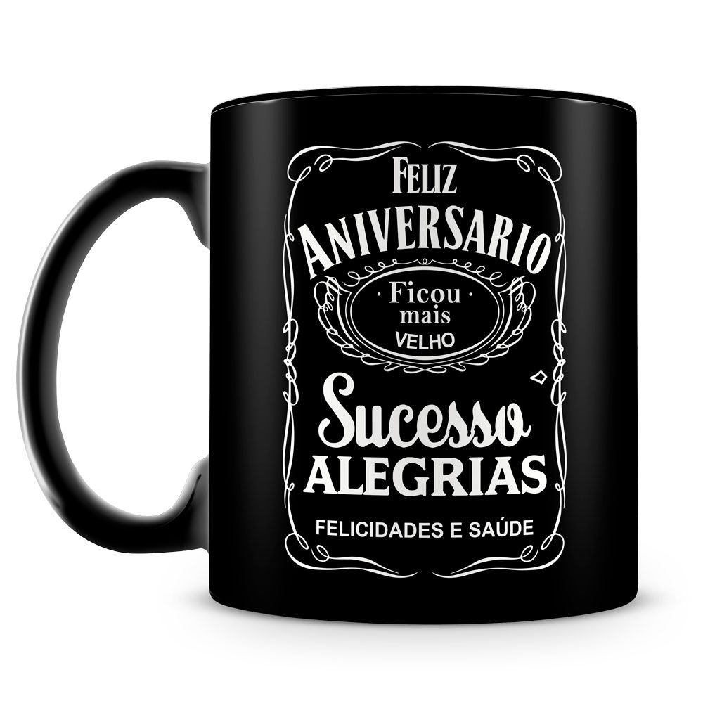 Caneca meme FLORK para amiga aniversariante, aniversário