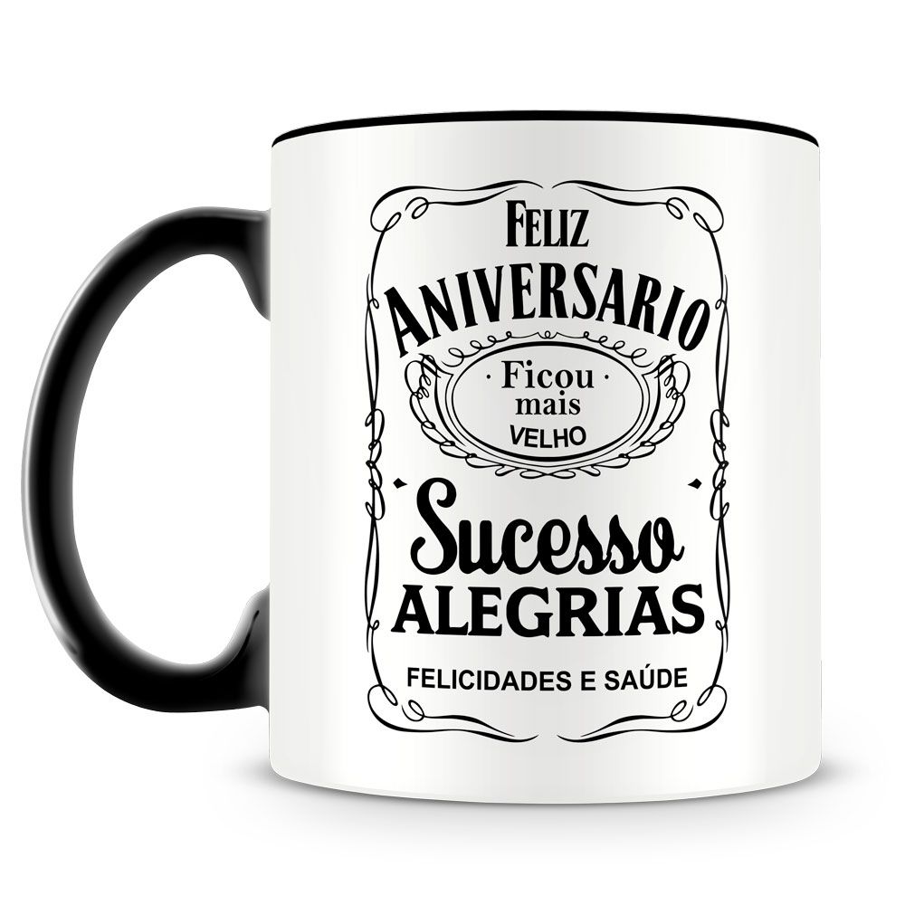 Caneca Divertida Frases Feliz Aniversario Meme