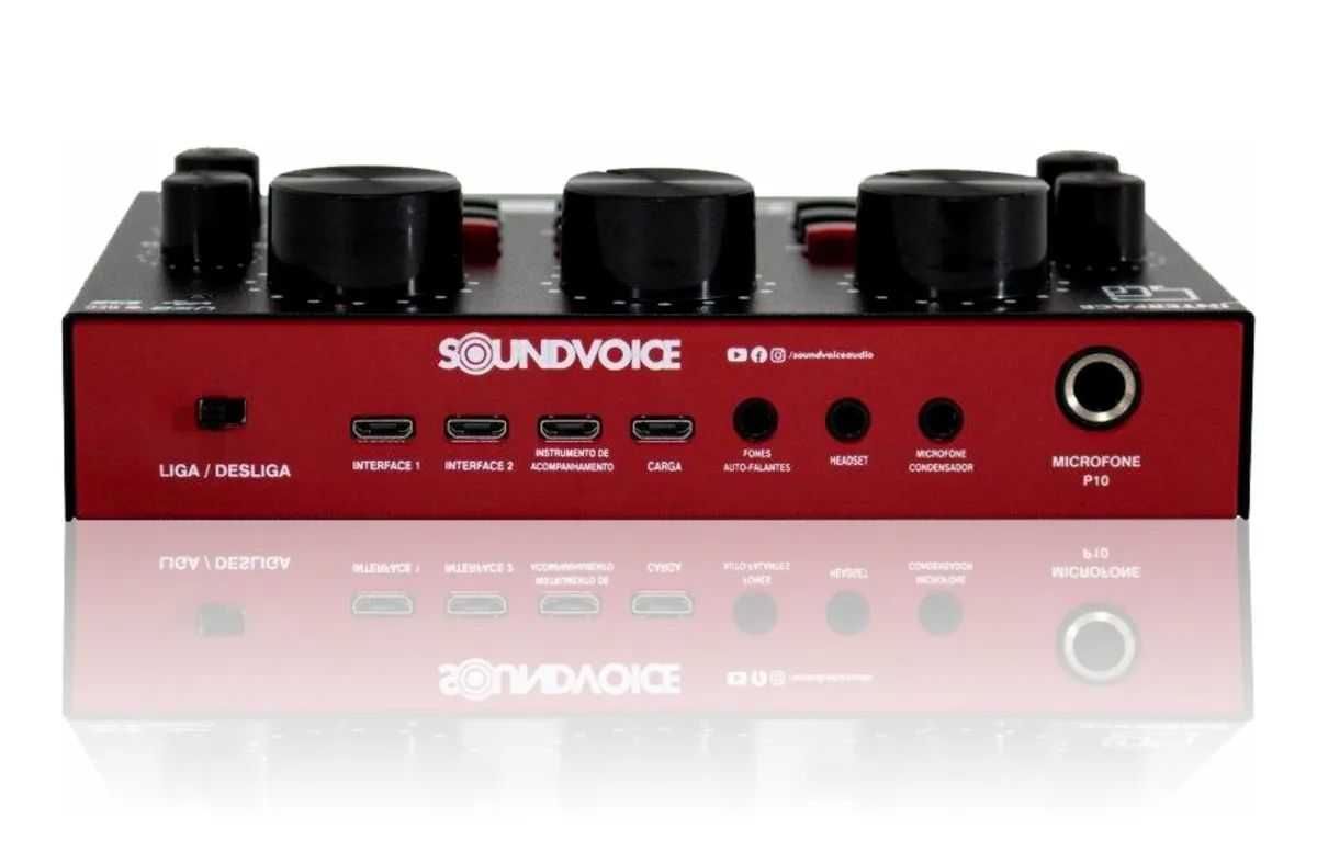 Interface de Audio SoundVoice Soundcasting 300 para Celular King